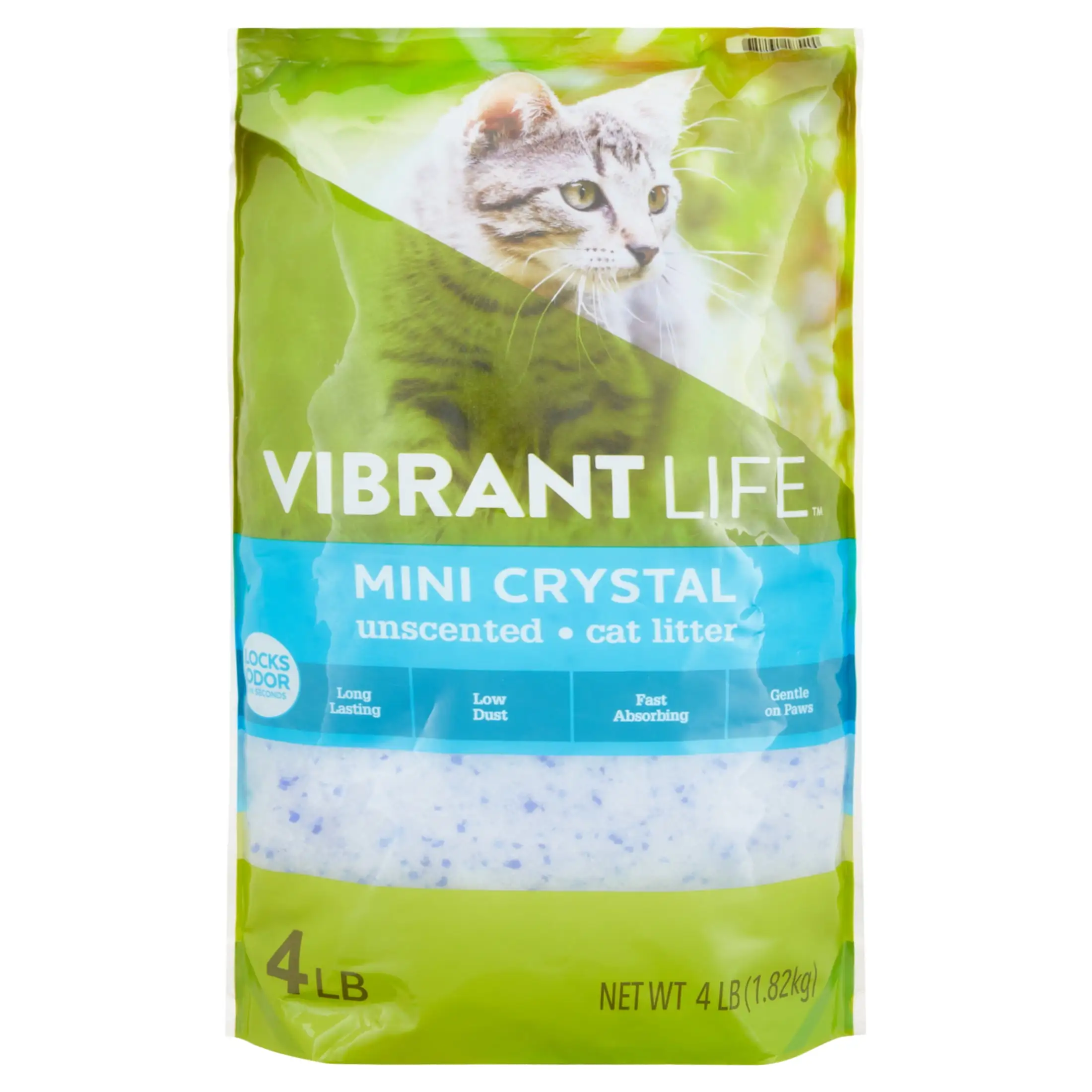 Vibrant Life Mini Crystal Unscented Cat Litter. 4 lb