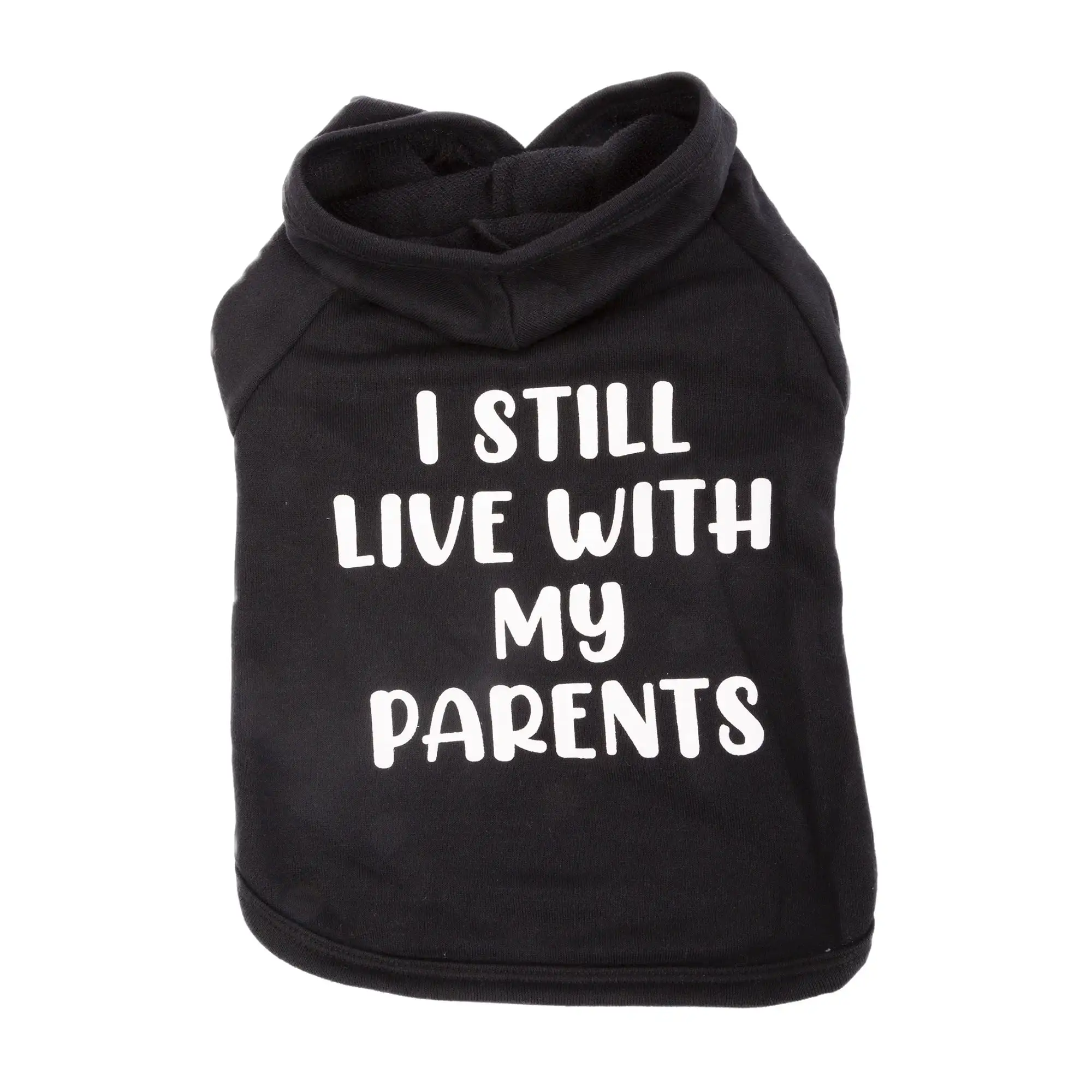 Vibrant Life Polyester Parents Graphic Dog Hoodie. Black. S