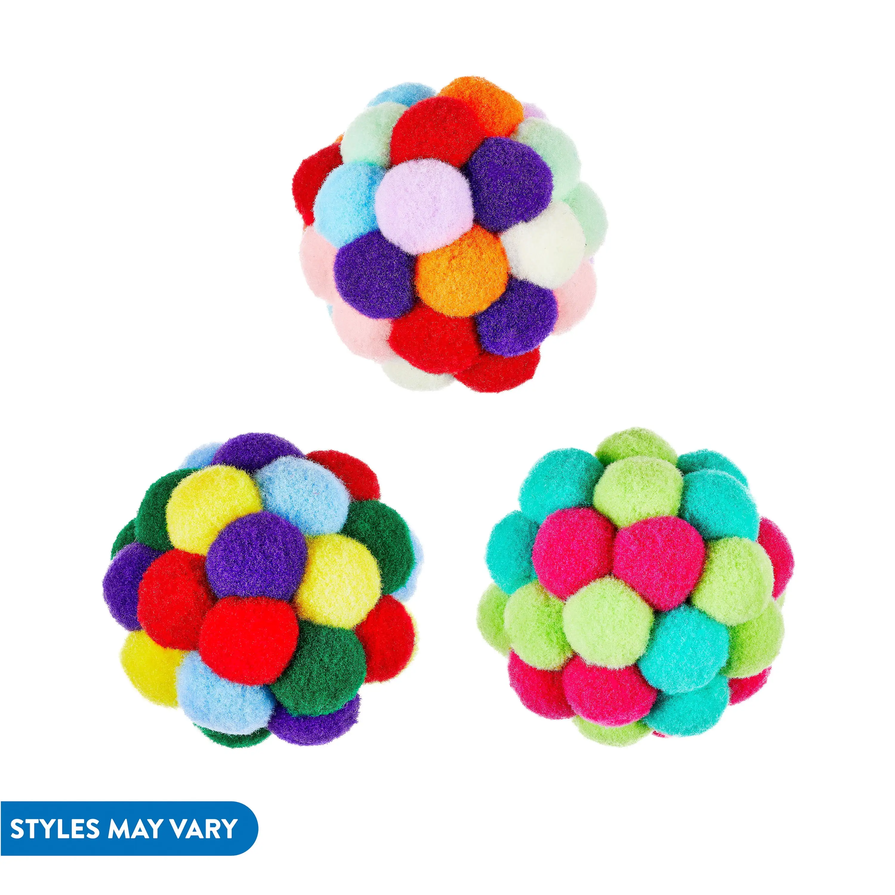 Vibrant Life Pom Pom Cat Toy. Assorted Colors