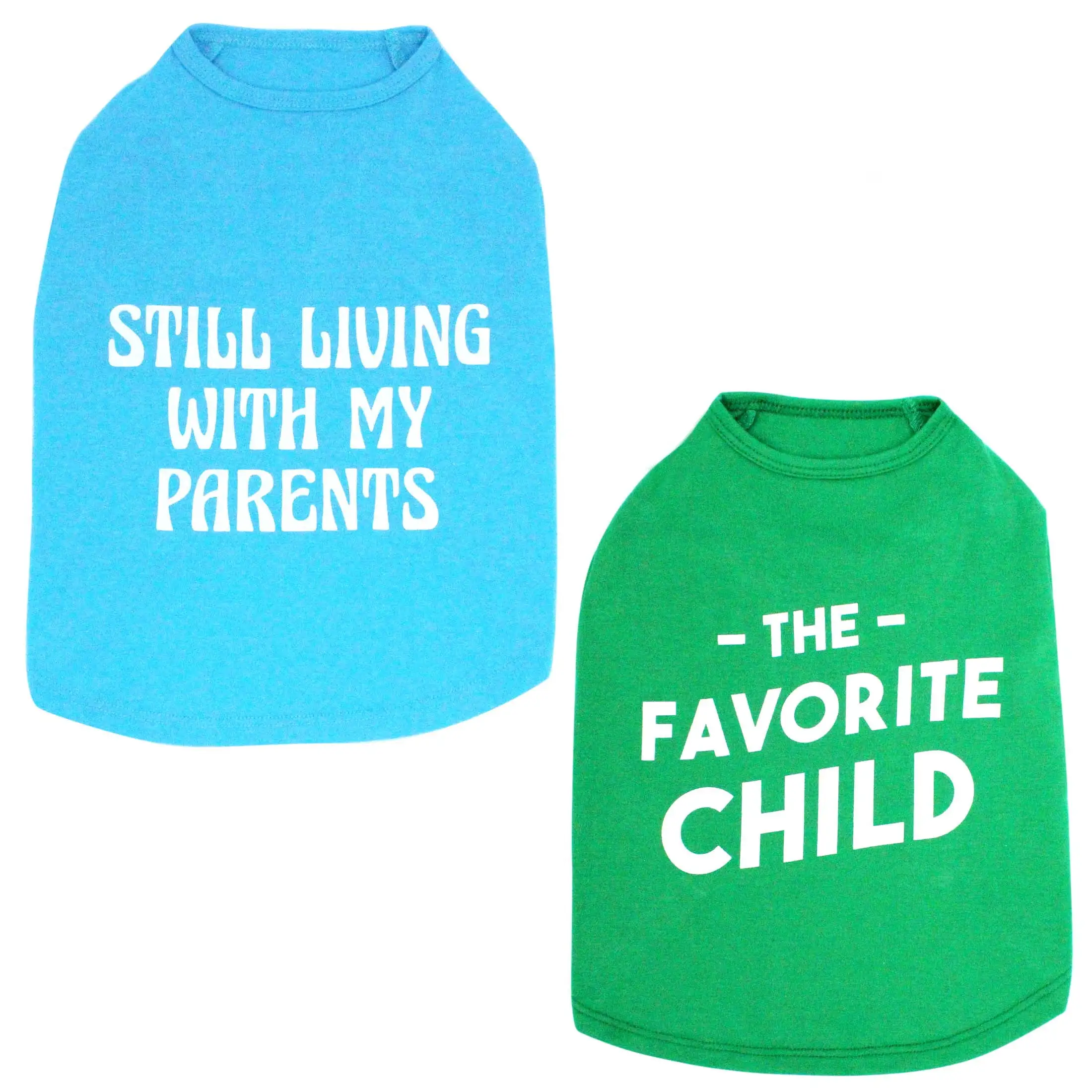 Vibrant Life Tshirt. 2pack. Child/Parents. Green/Blue. XXS