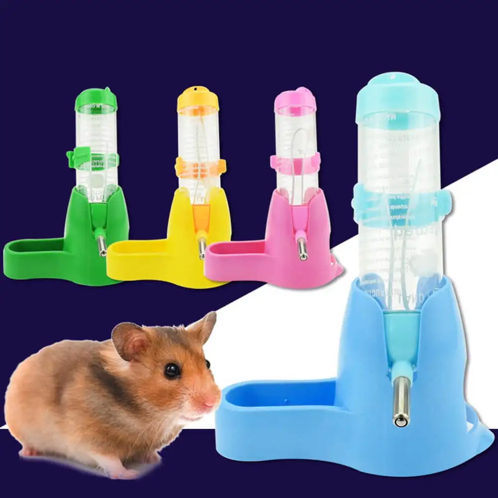 Visland 80/120ml Water Feeder Bottle Bowl With Feeder For Pet Hamster Mice Gerbil Rat Chinchillas Guinea Pig Squirrel Rabbit Small Animal Water Dispenser