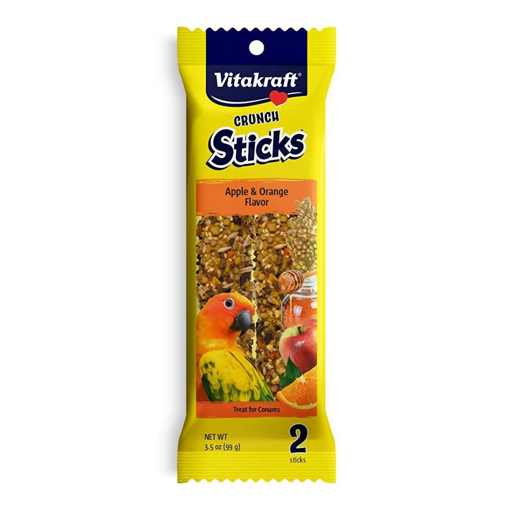 Vitakraft Crunch Sticks Apple and Orange Conure Treats