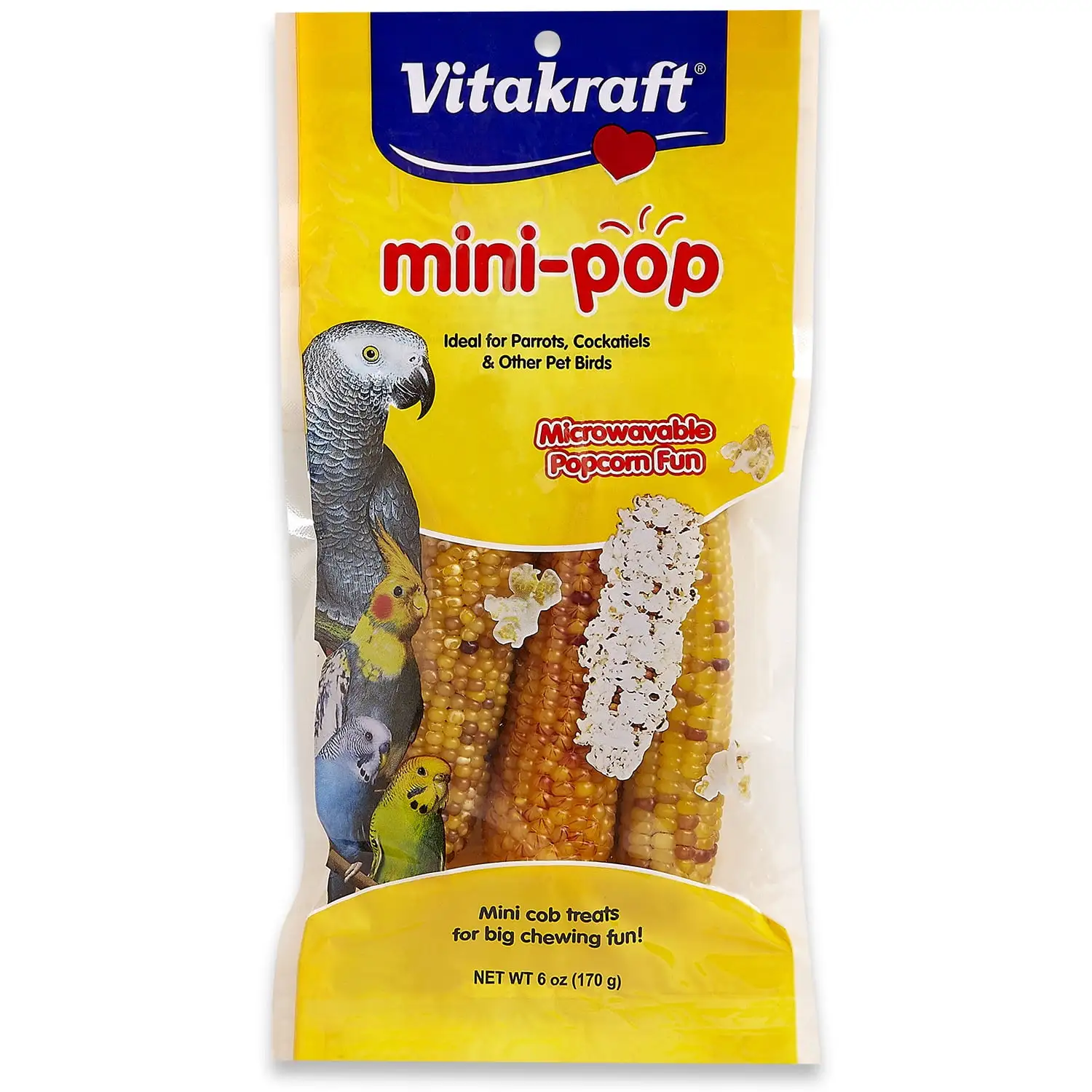 Vitakraft Mini-Pop Popcorn Bird Treat - 6 oz.