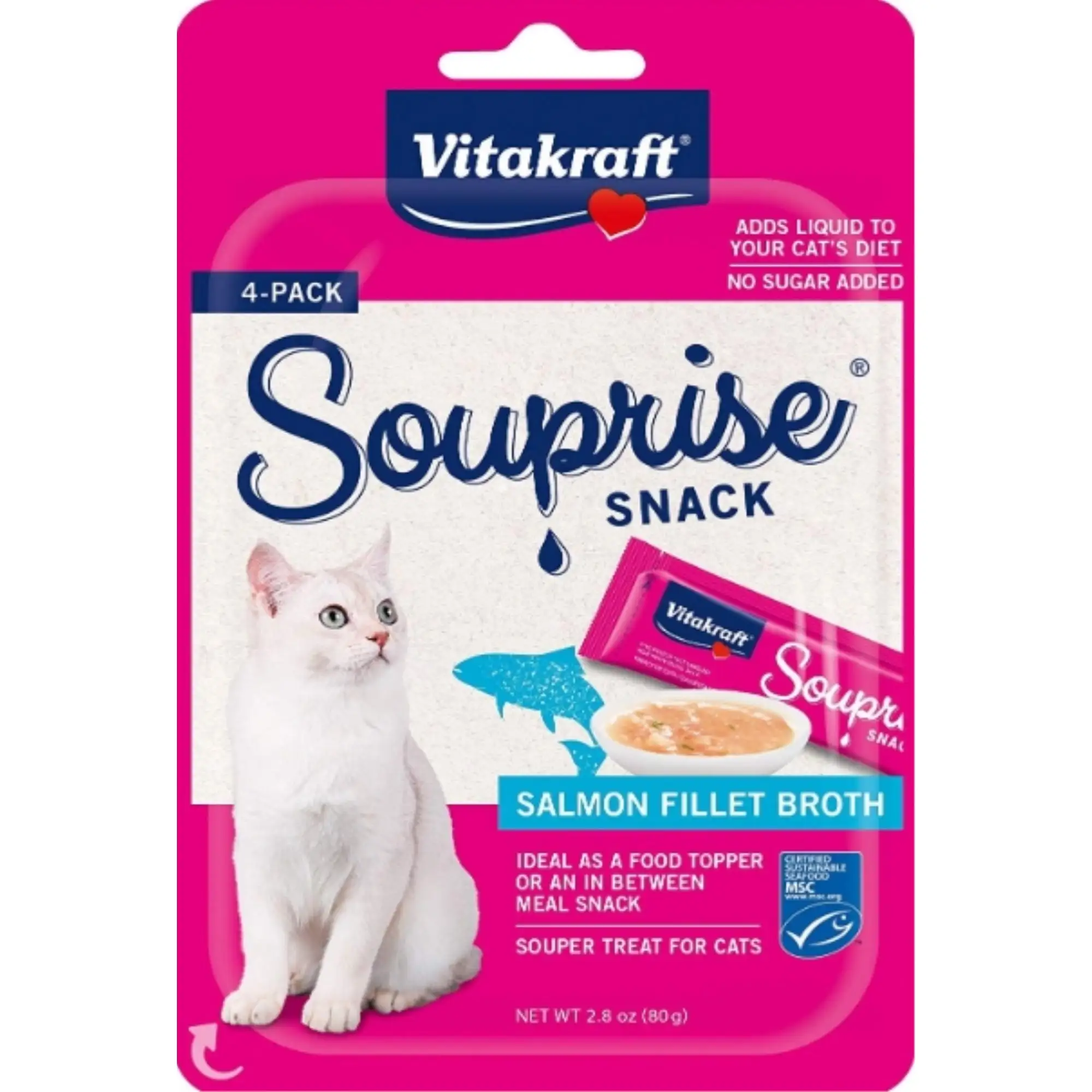 Vitakraft Salmon Souprise Lickable Cat Snack