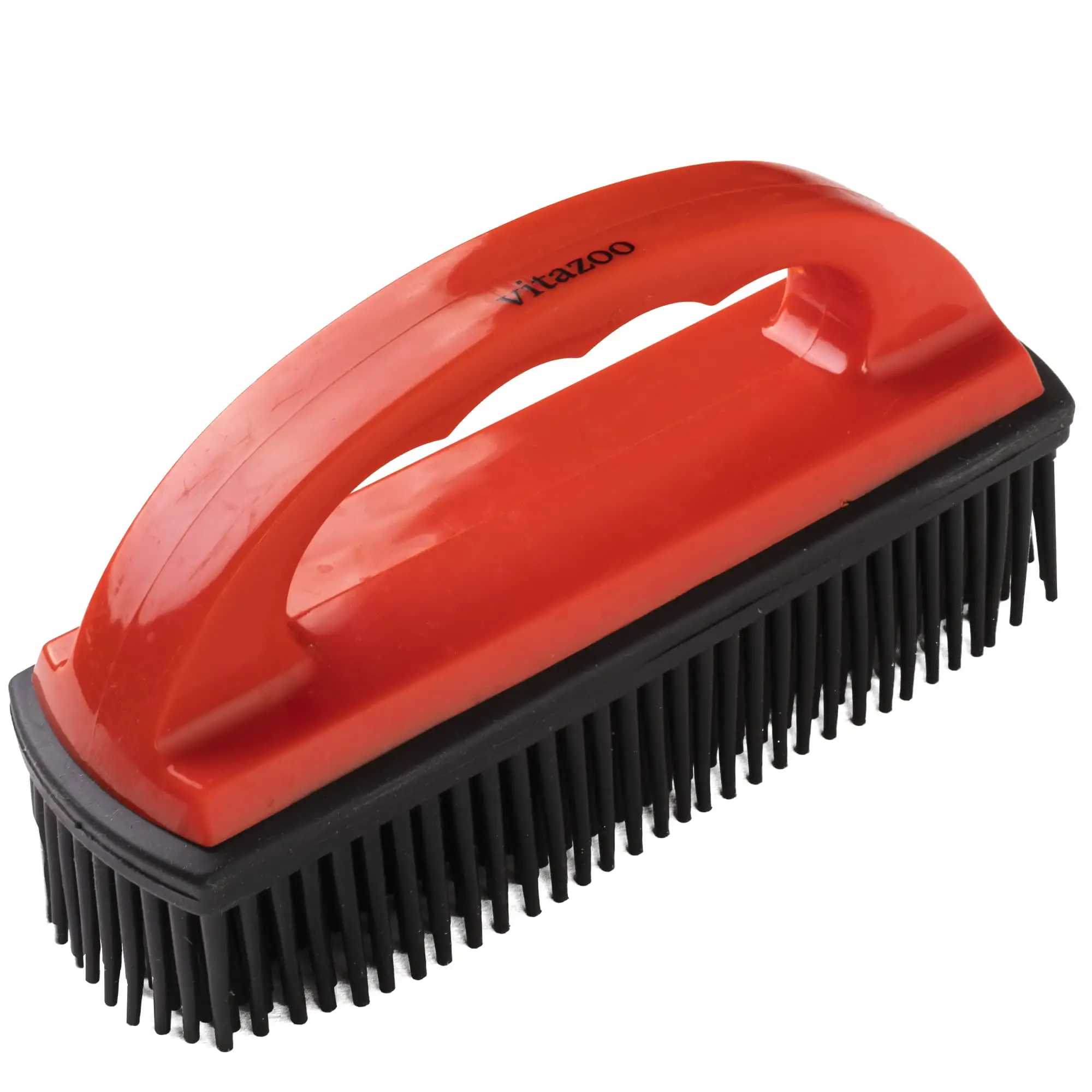 Vitazoo Pet Hair Remover Fur Brush for Carpets. Furniture. Blankets Red