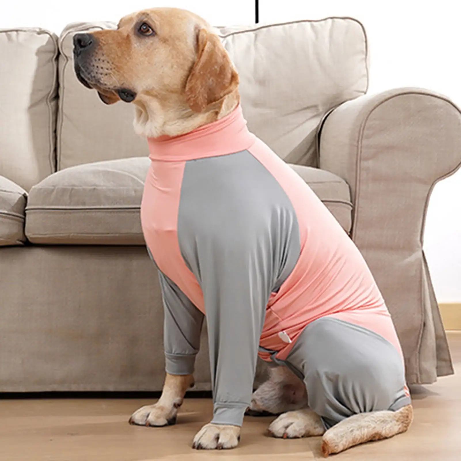 Vnanda Dog Onesie Surgery Recovery Suit for Large Medium Bodysuit Dogs Pajamas PJS Full Body for Shedding. Prevent Licking. Wound Protection