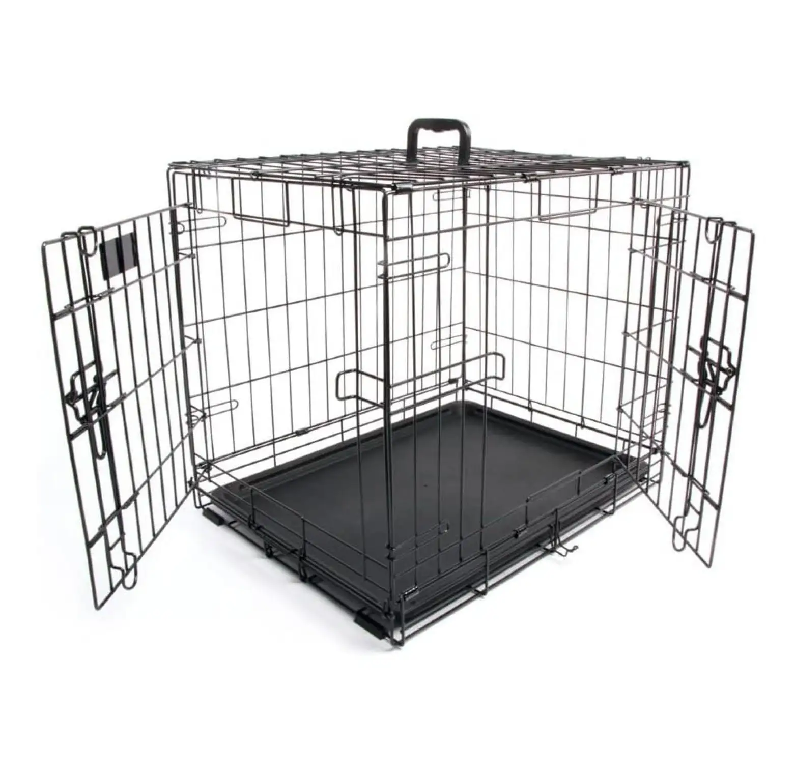 Voyager 2-Door Folding Dog Crate. 24 L X 18 W X 20 H