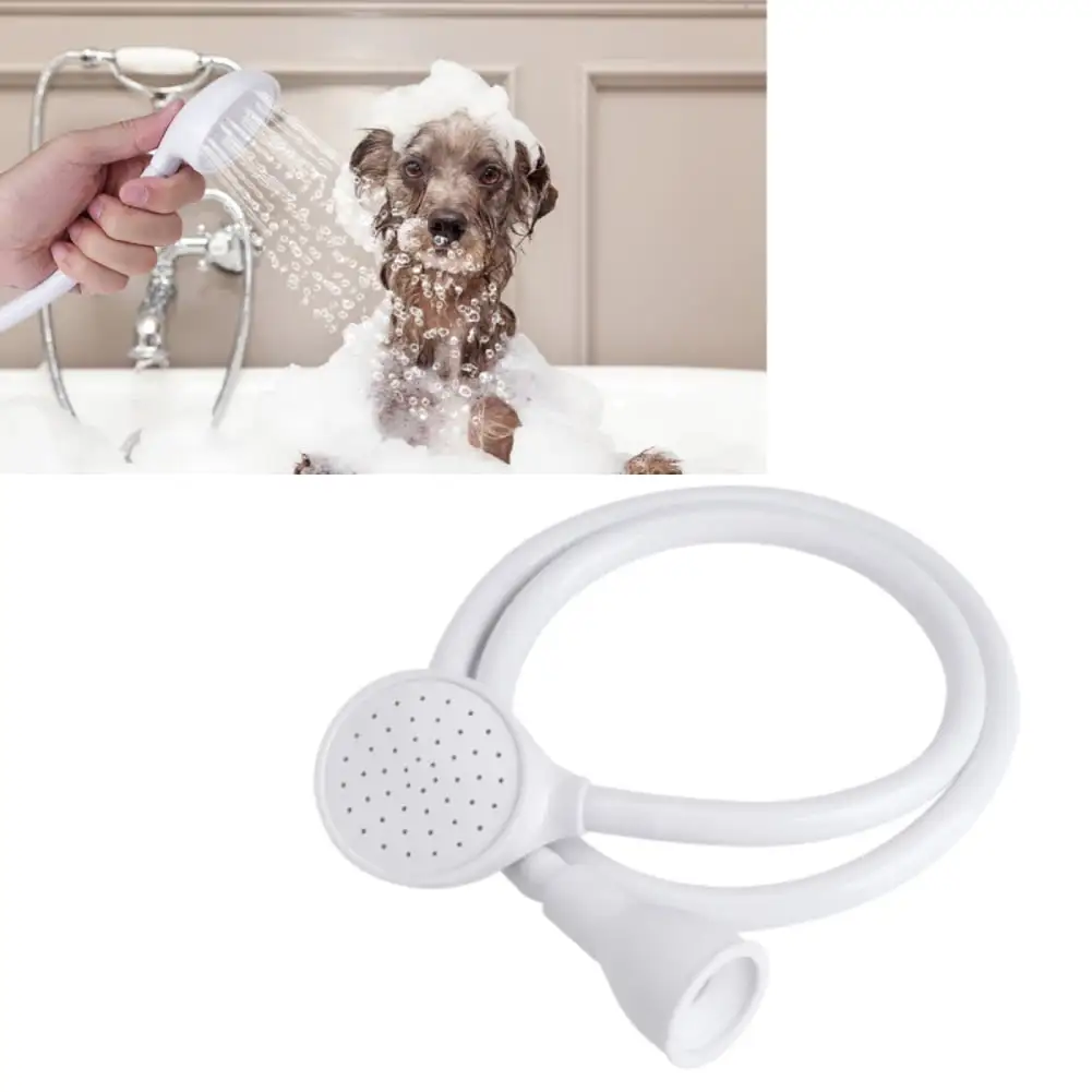 WALFRONT Pet Shower Attachment Dog Shower Head for Bathtub Sink Faucet Hair Washing Sprayer Sprinkler Attachment