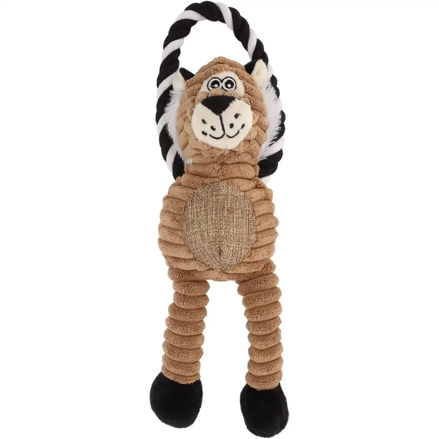 WOOZAPET Rope Dog Toy with Combination of Plush Stuffed Animal