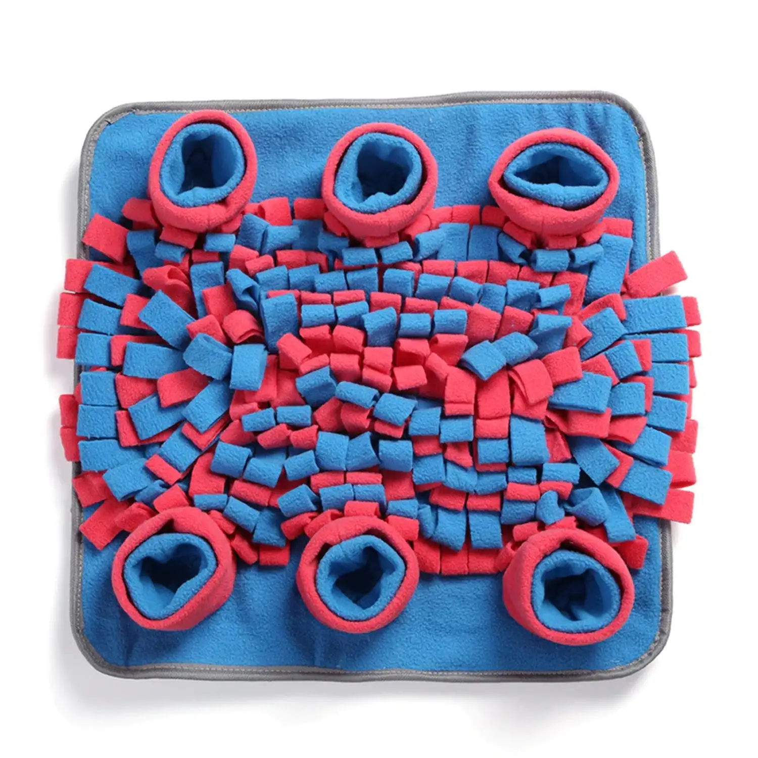 WOOZAPET Snuffle Mat for Dogs Pink and Blue