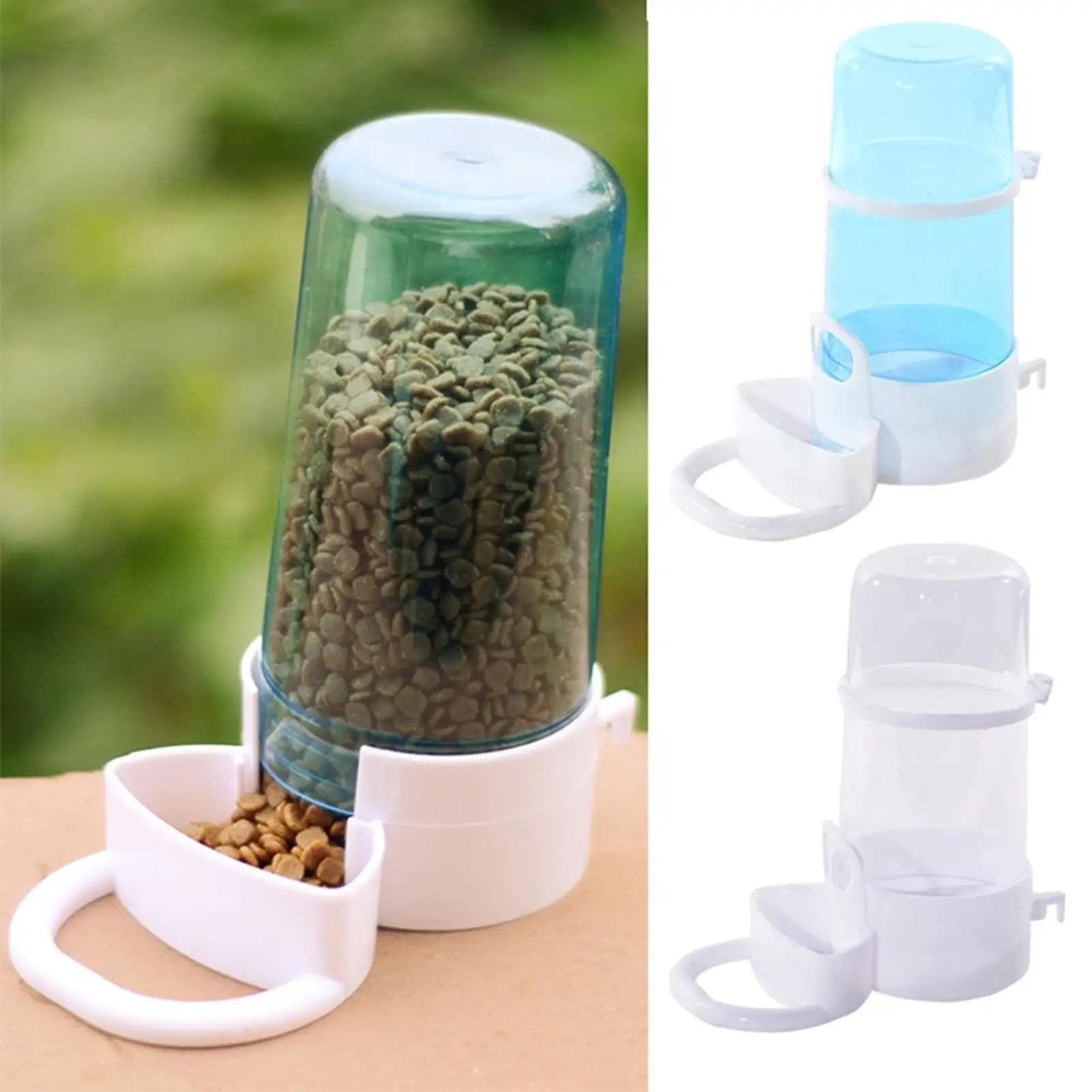 Walbest Automatic Pet Feeder Small&Medium Pets Automatic Food Feeder and Waterer. Travel Supply Feeder and Water Dispenser for Hamster Cats Pets Birds Small Animals