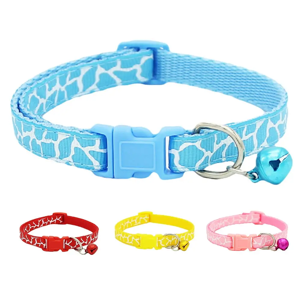 Walbest Cat Collars Bell Polyester Breakaway Adjustable Small Pet Dog Puppies (Blue)