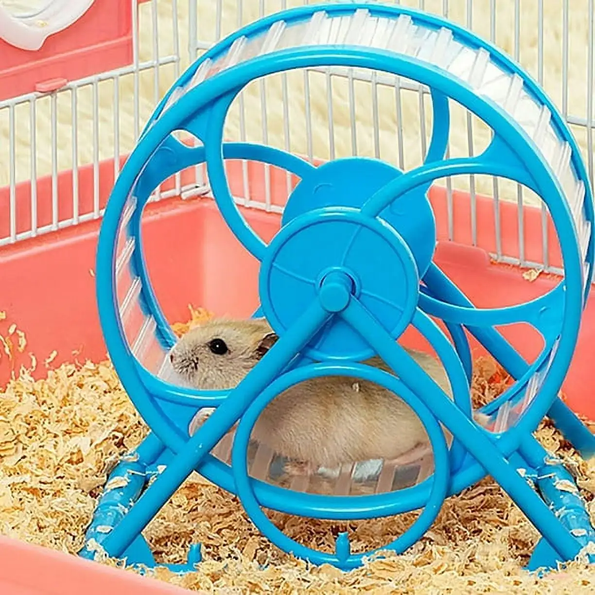 Walbest Hamster Exercise Wheel.Silent Treadmill.Running Cage with Bracket Suitable for Hamsters. Golden Bears. Gerbils