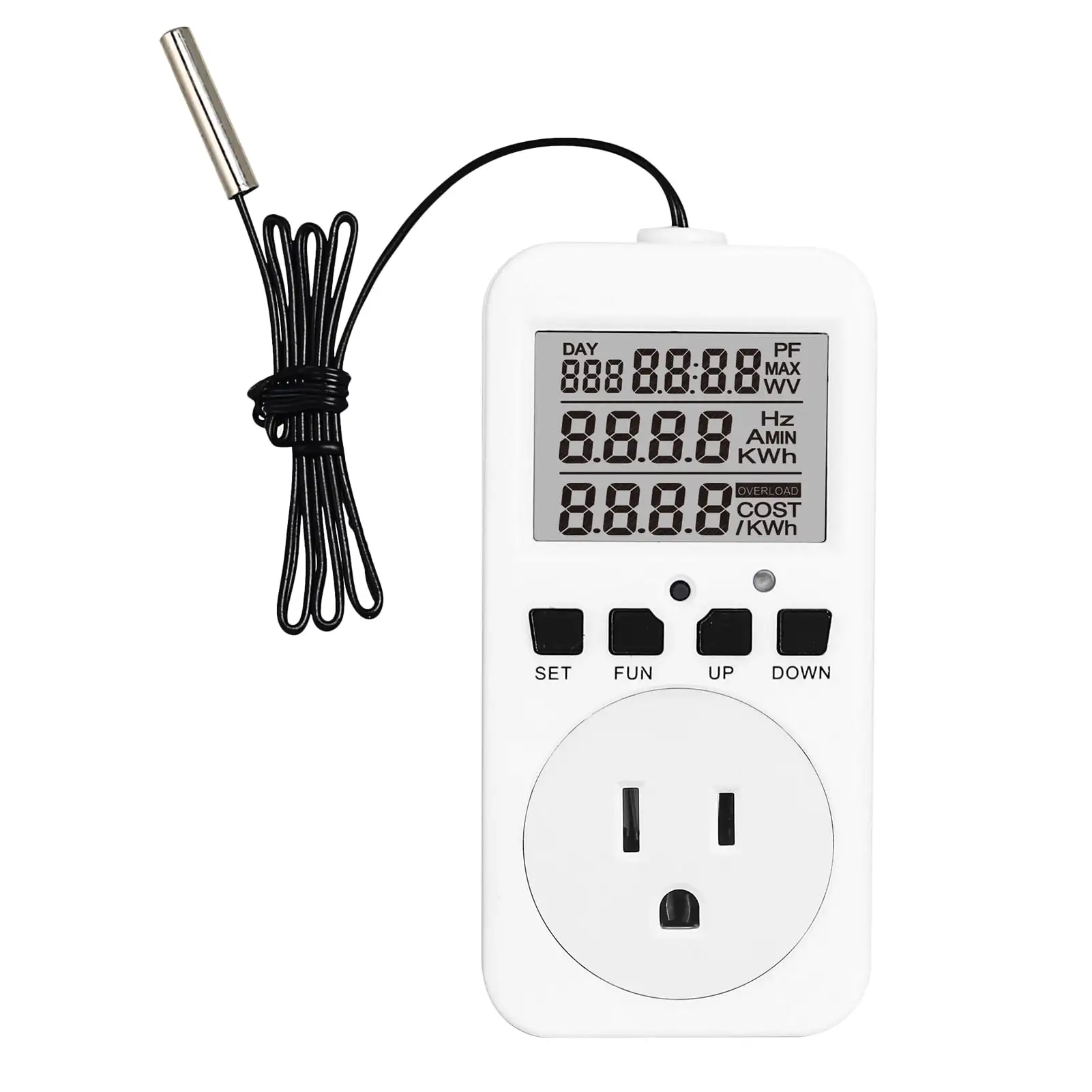 Walmeck Temperature controller.Socket Outlet 15A HUIOP Terrarium Heat Mat Incubator Outlet Socket Outlet 15A Socket Temperature Outlet 15A Incubator Incubator Temperature Outlet ICHU MIZUH