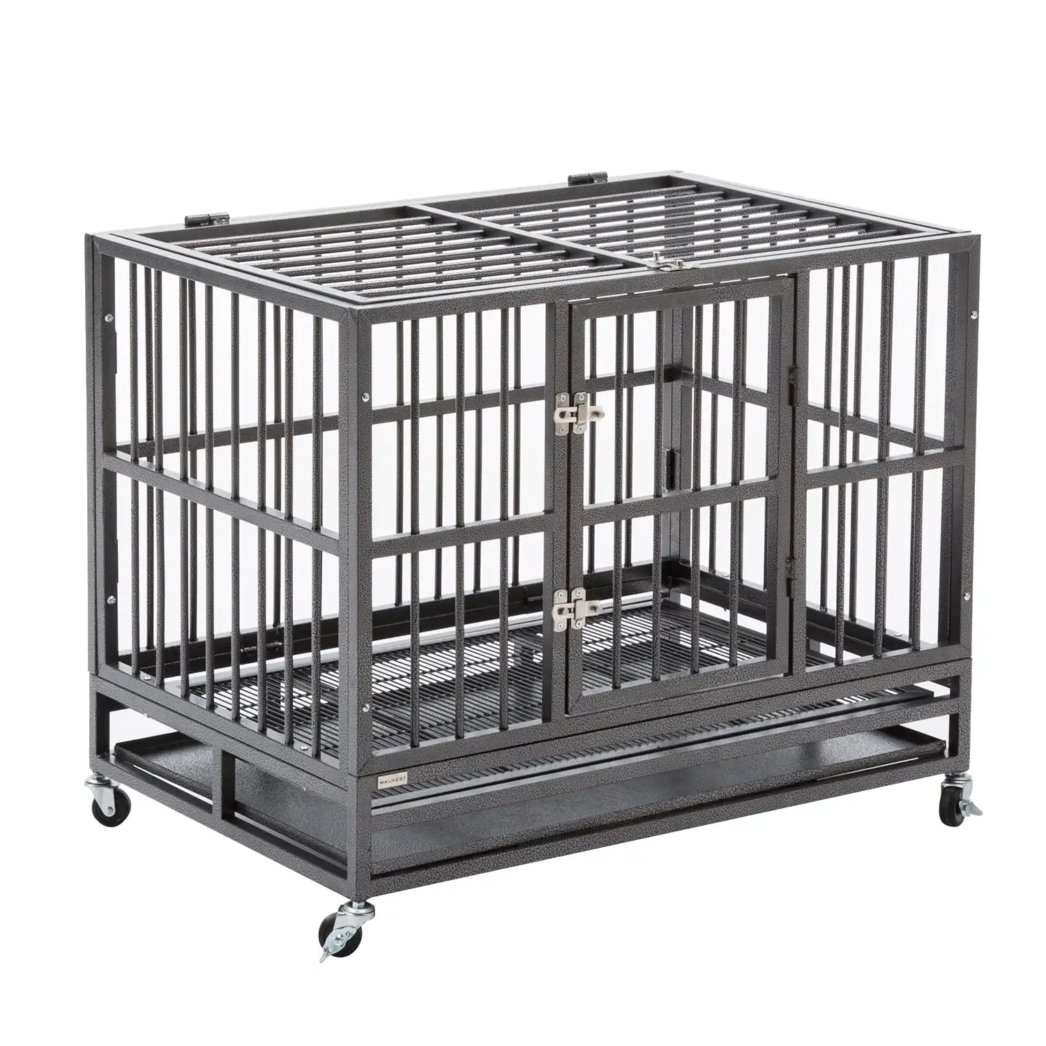 Walnest 36HHeavy Duty Dog Cage with Tray. Double Door