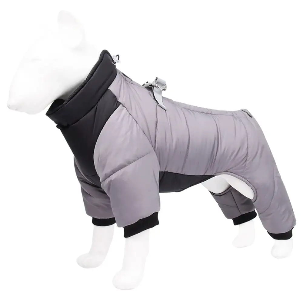 Warm Dog Coat. 4 Legs Covered Windproof Waterproof Winter Warm Dog Jacket Outdoor Dog Costume for Small Medium Large Dogs