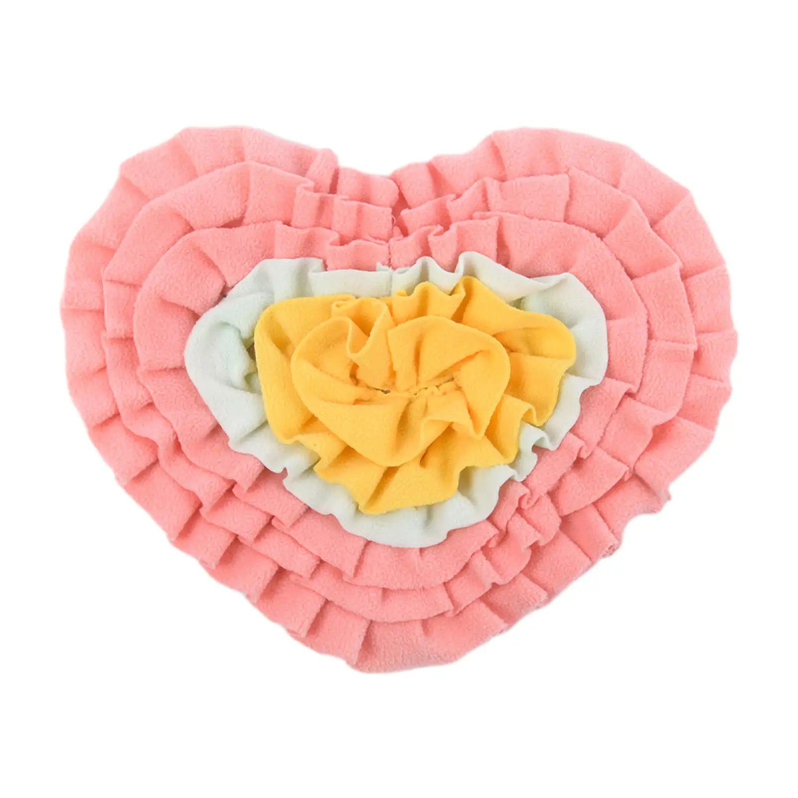 Waroomhouse Dog Sniffing Mat Pet Feeding Mat Interactive Snuffle Mat for Dogs Slow Feeding Mental Stimulation Heart Rose Flower Shape Pet Lick Mat Dog Puzzle Toy