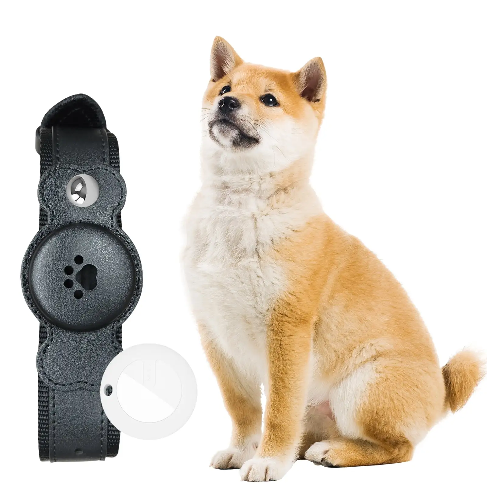 Washranp Waterproof GPS Tracker Smart Pet Collar.Real-time Location Tracking Adjustable Dog Collar Long Battery Life