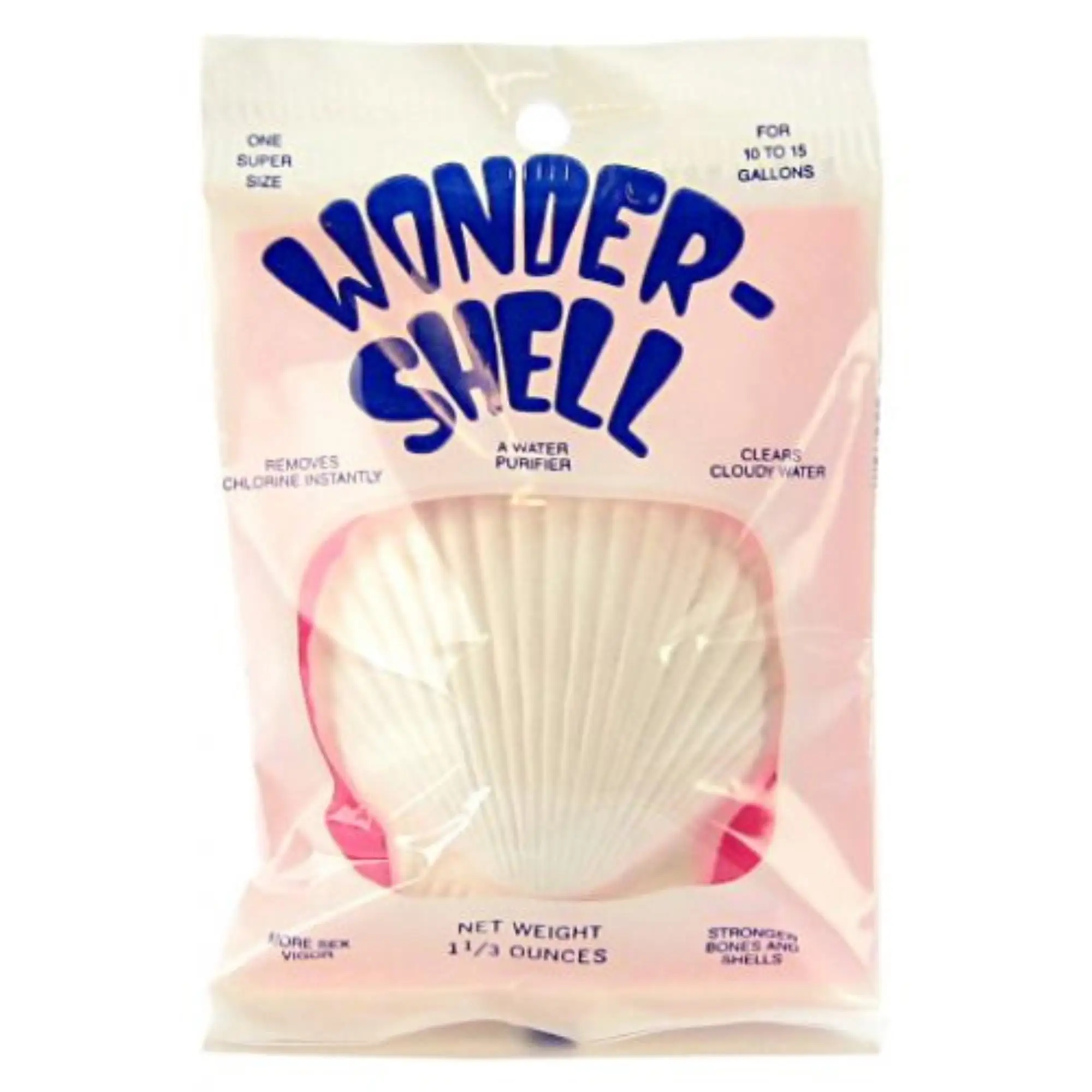 Weco Wonder Shell Removes Chlorine and Clears Cloudy Water in Aquariums