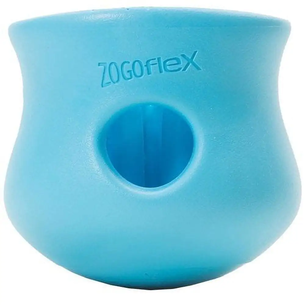 West Paw Zogoflex Toppl Small 3 Dog Toy Aqua