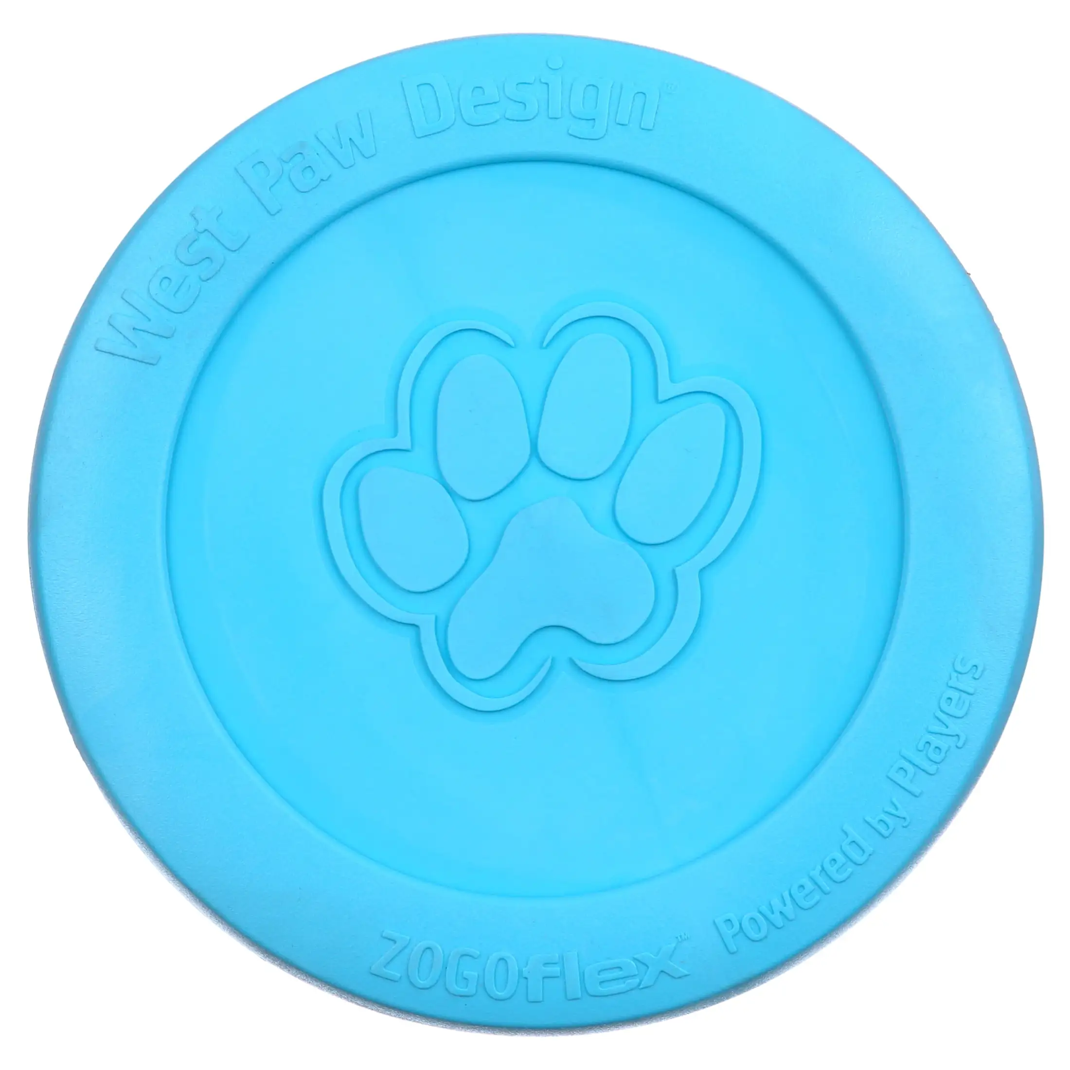 West Paw Zogoflex Zisc Large 8.5 Dog Toy Aqua