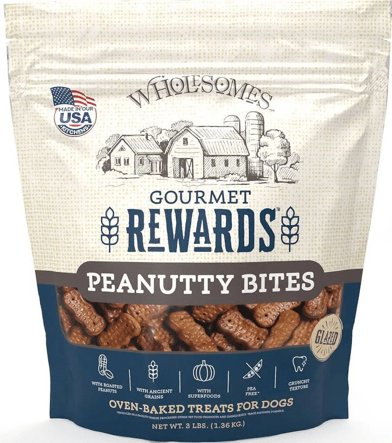 Wholesomes Gourmet Rewards (3 lb. Peanutty Bites)