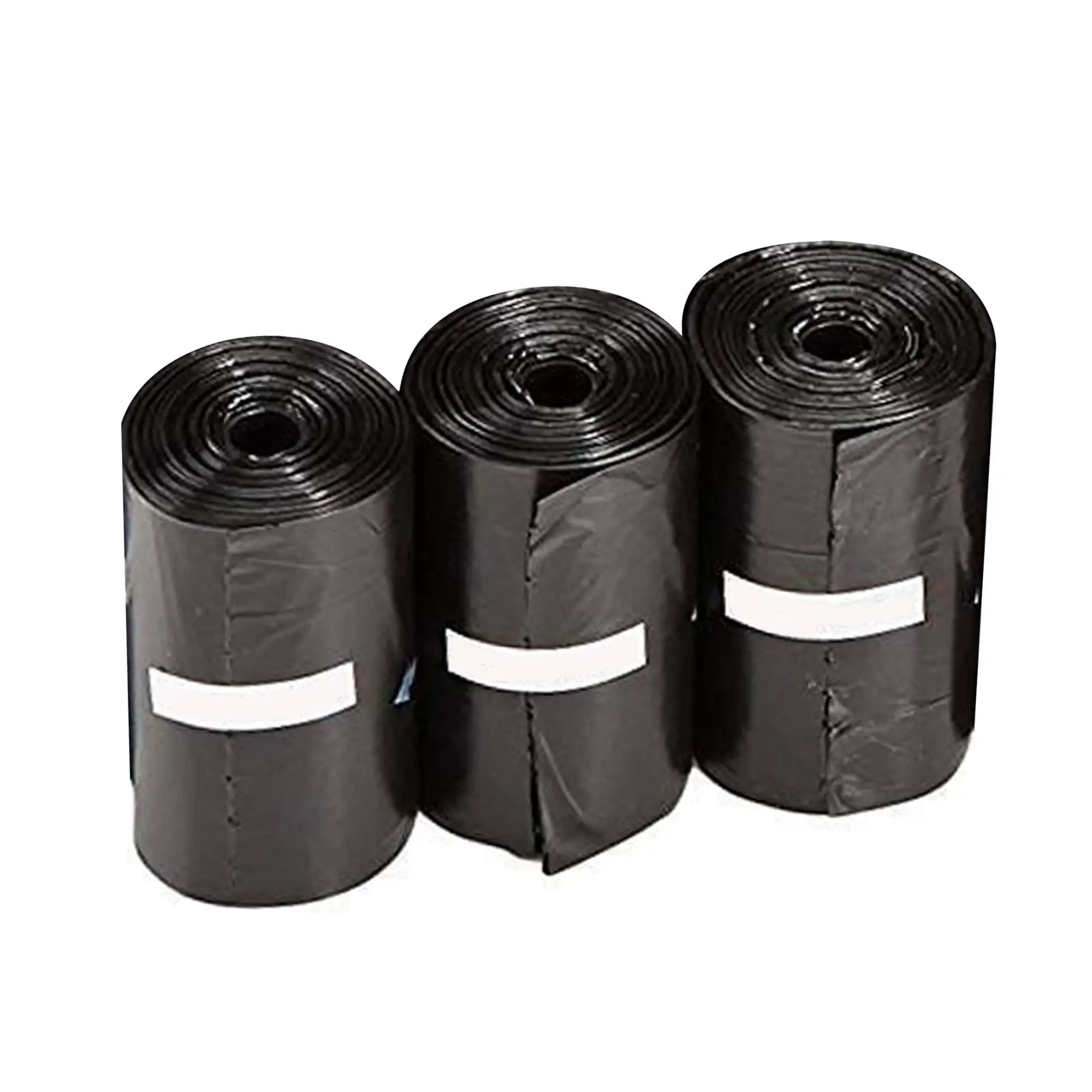 Wideskall Unscented Dog Poop Waste Bags. 8.7 x 12.2 inch. Black - 3 Rolls 60 Bags