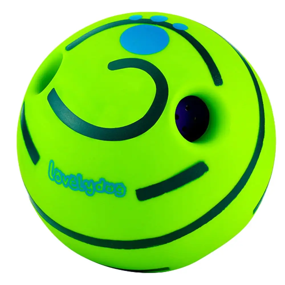 Wobble Giggle Ball for Dogs Ball Interactive Pet Toy Funny Giggle Sounds Teeth Cleaning Playing Training Herding Balls for Medium Large Dogs Gift - style 1