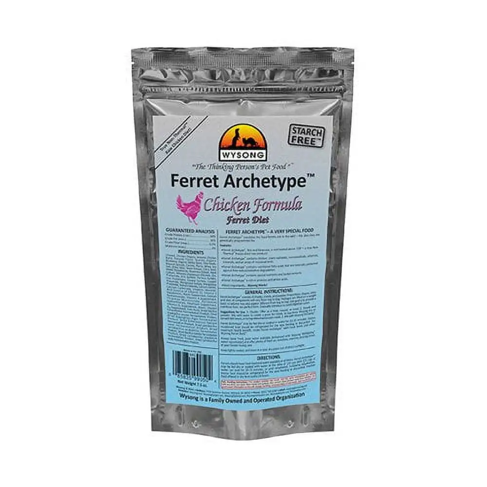 Wysong Ferret Archetype Chicken Formula - Raw Ferret Food - 7.5 Ounce Bag