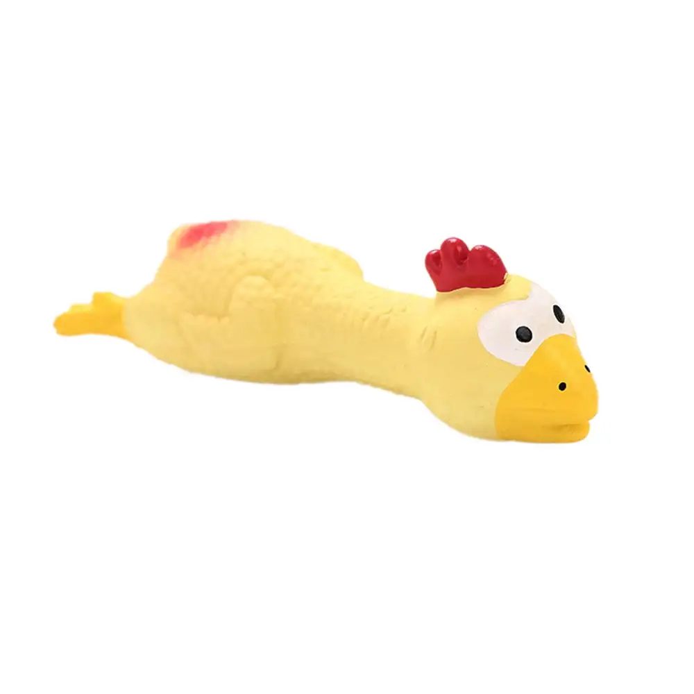 XEOVHV Rubber Chicken Squeaky Dog Toys for Small. Medium or Large Pet Breeds. Play Fetch. Reduce Separation Anxiety