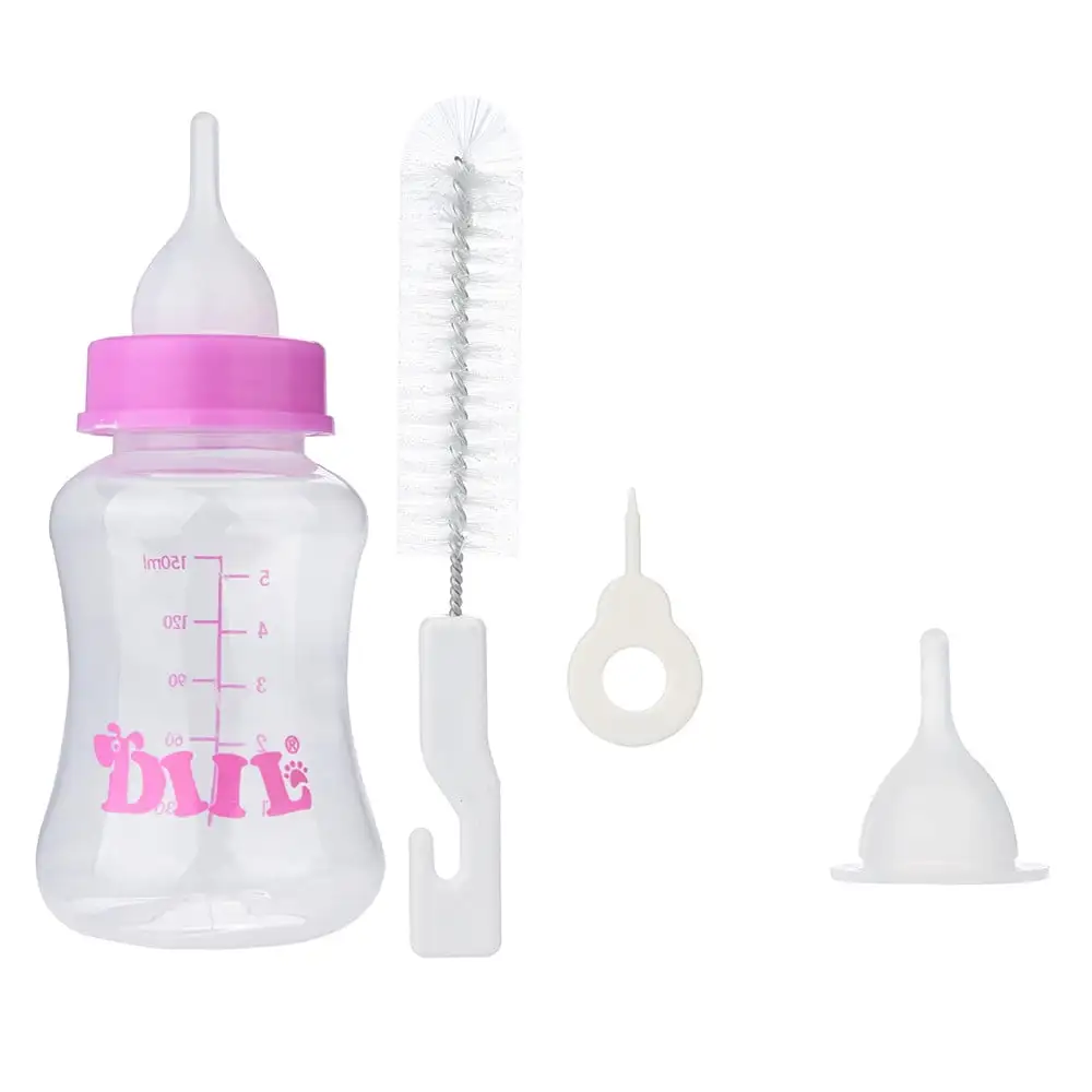 XZNGL Baby Bottles Newborn Pet Cat Dog Milk Bottle Pet Puppy Kitten Baby Animal Feeding Bottle Nursing Set