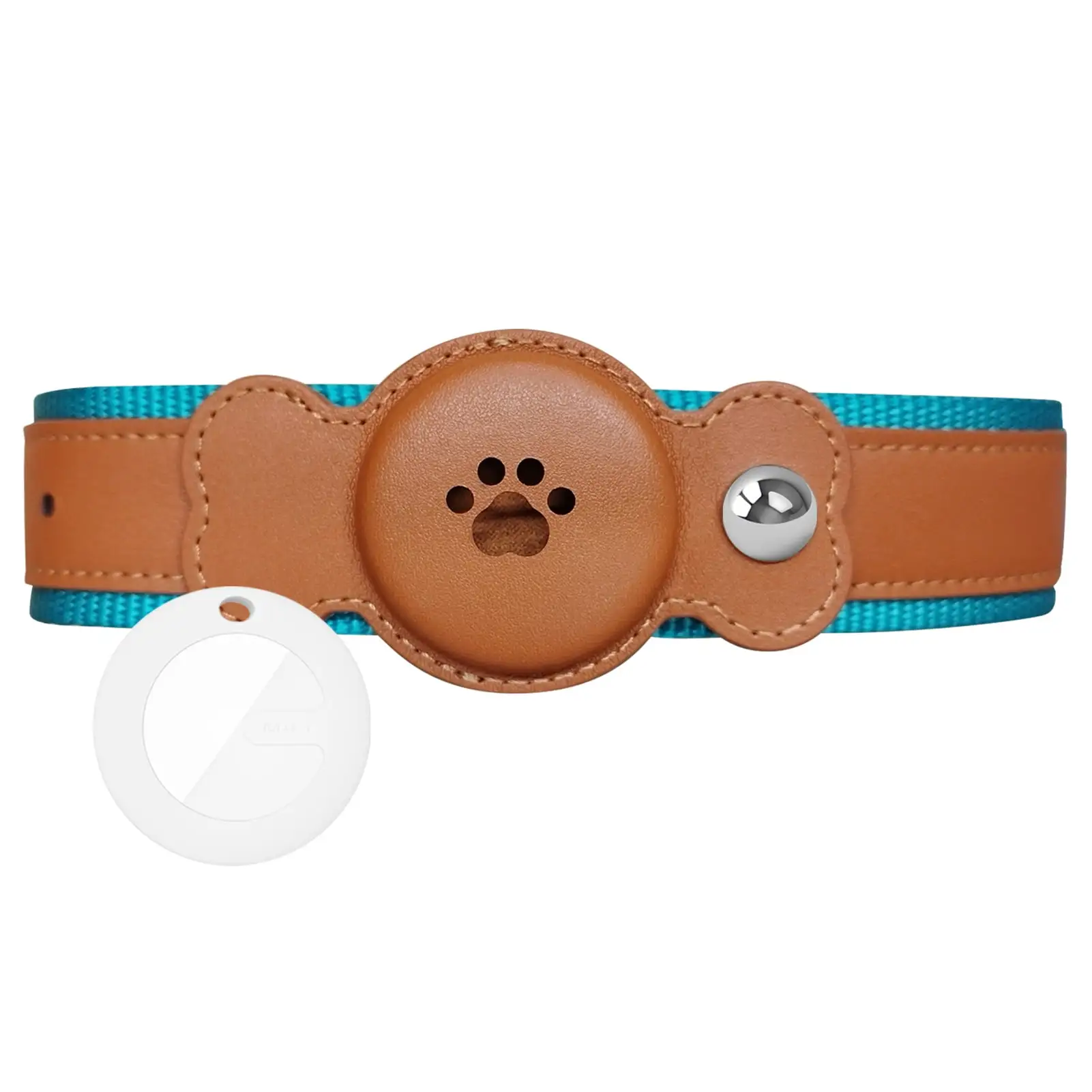 Xinhuadsh Pet Collar with Waterproof GPS Tracker Dogs Real-Time Location Tracking Long Battery Life Adjustable Pet Collar