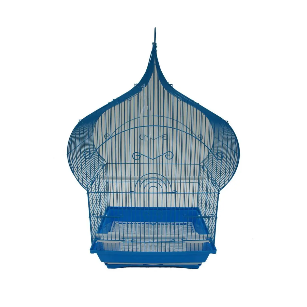 YML 1194BLU Taj Mahal Top Bird Cage. Small. Blue