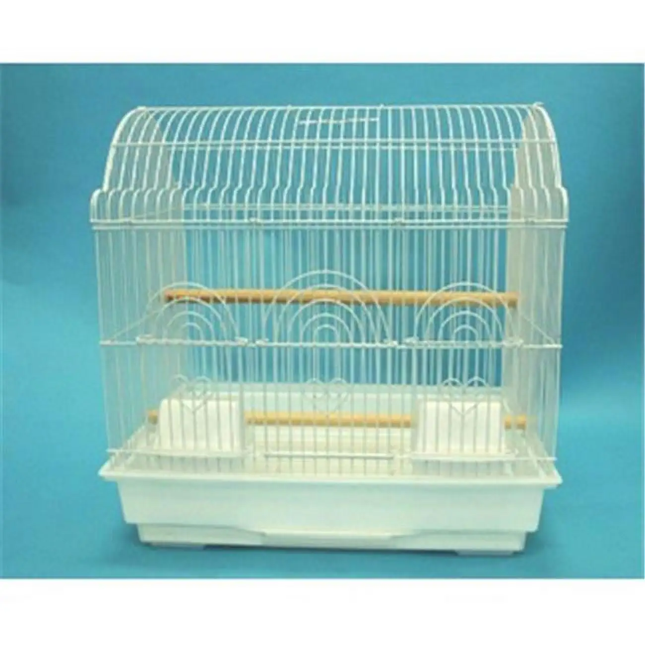 YML 1784WHT Barn Top Bird Cage in White