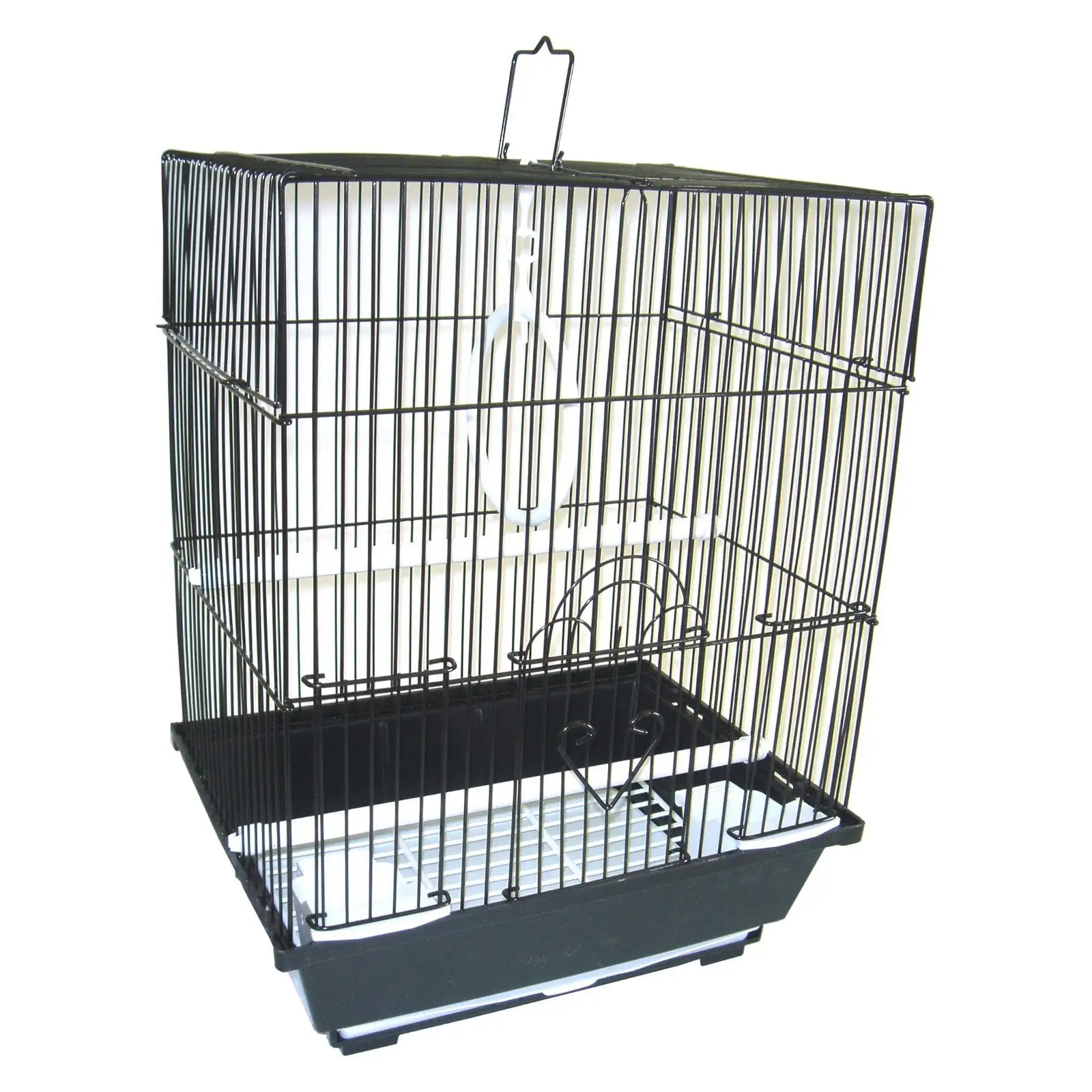 YML A1124MBLK Flat Top Small Parakeet Cage