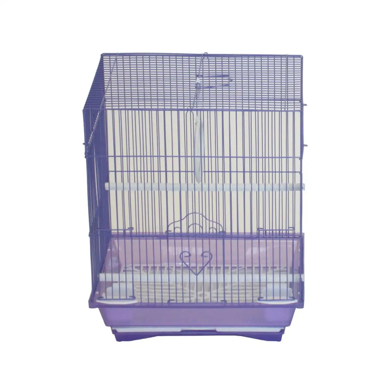 YML A1324MPUR Flat Top Medium Parakeet Cage. 13.3 x 10.8 x 16.5