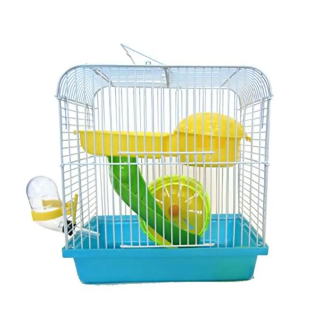 YML Dwarf Hamster or Mouse Cage with Accessories. Blue