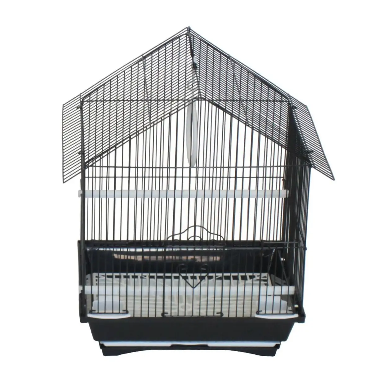 YML Group 1314MBLK House Top Style Small Parakeet Cage