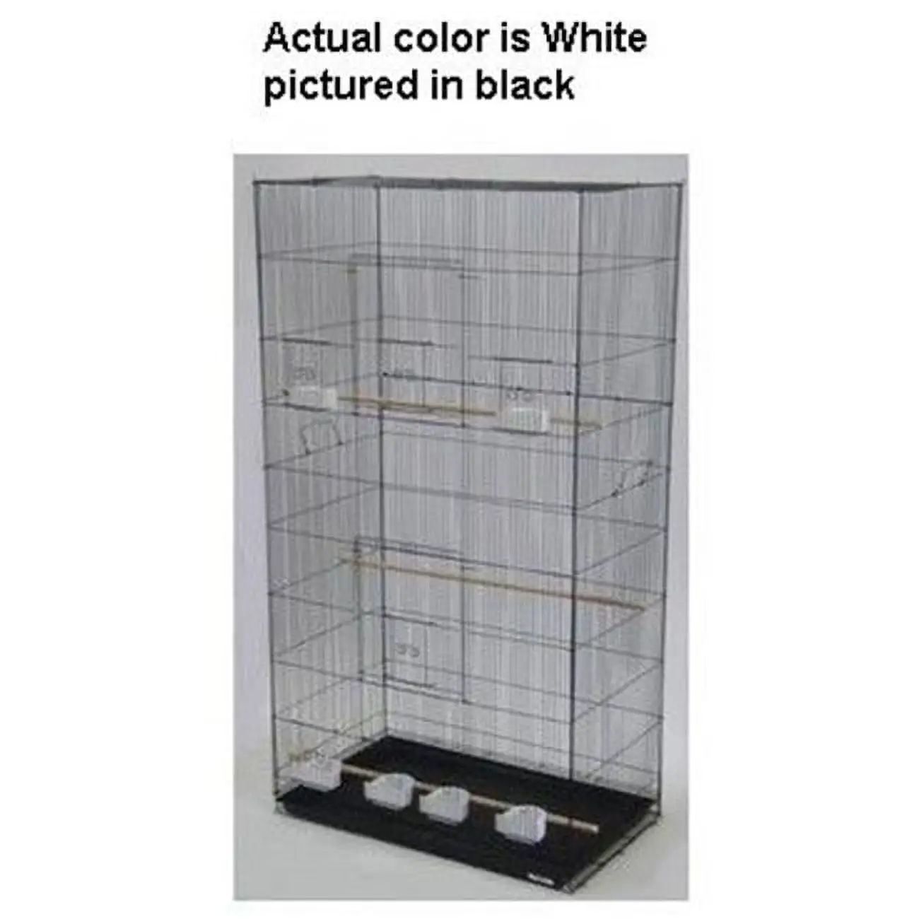 YML Lot of Three X-Large Bird Breeding Cages in White - X-Large - White