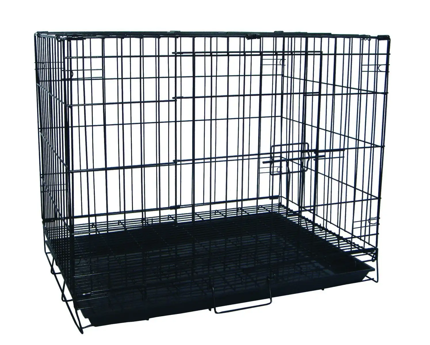 YML Single Door Pet Crate. Black. X-Small. 13L x 15W x 20H