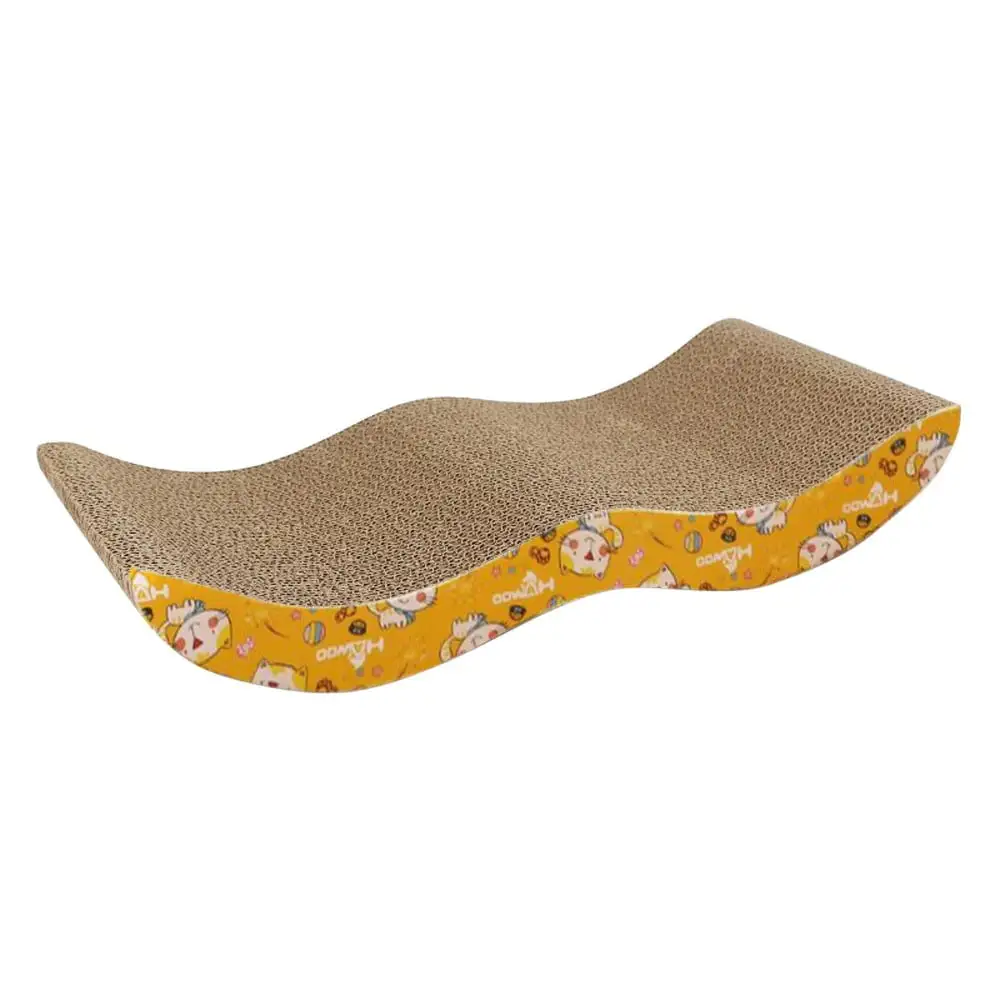 YUEHAO Cat Scratching Pad Pet Corrugated Cardboard Catnip Cardboard Scratcher A 015519 M-Type Corrugated A