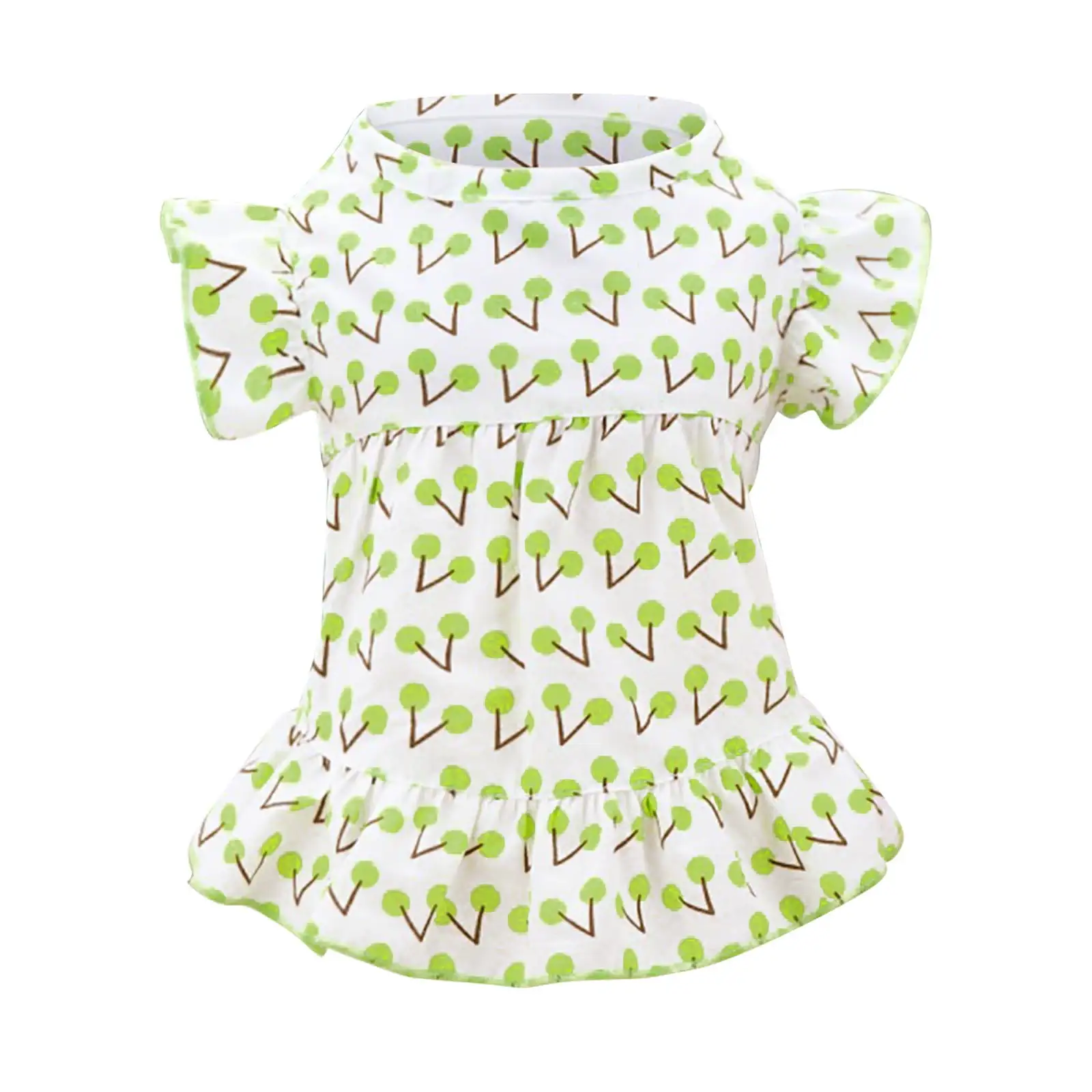 YUEHAO Dog Skirts for Small Dogs Girl Pet Dresses Spring and Summer Pet Clothes Spring Cute Pet Supplies Cotton Dresses Thin Skirt Pet Dog Clothes (Green. L)