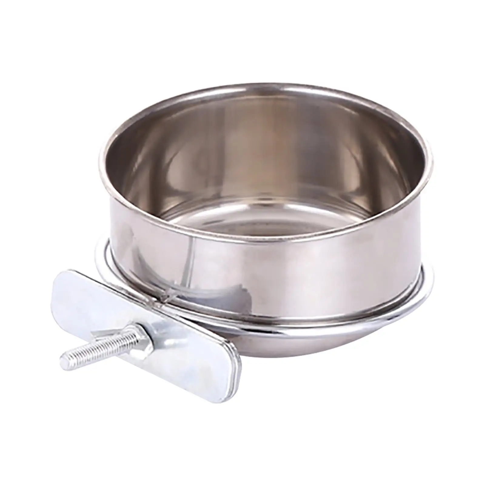 YUEHAO Ordinary stainless steel dog bowl dog cage hanging fixed dog Basin Ultra-small ordinary A