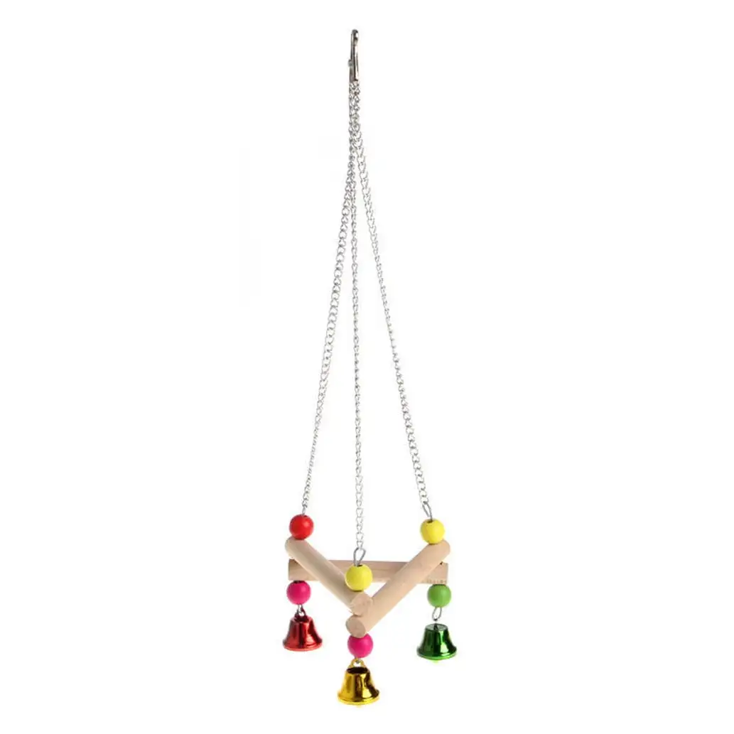 YUEHAO Pet Supplies Colorful Pet Bird Parrot Swing Cage Toy For Parakeet Cockatiel Toys Multicolour