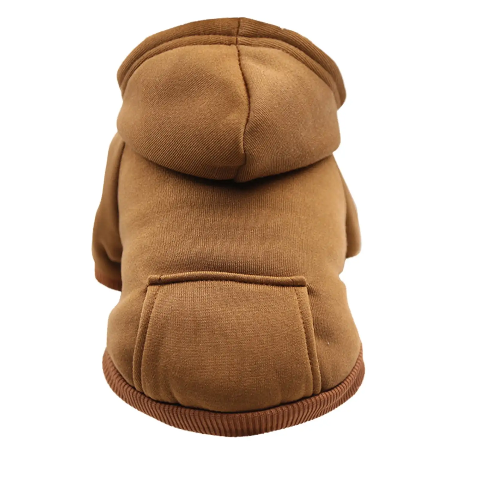 YUEHAO Pet Supplies Dog Hoodie With Pocket - Fall Winter Warm Sweater Puppy Clothes For Small Medium Dogs Boy Girl Brown