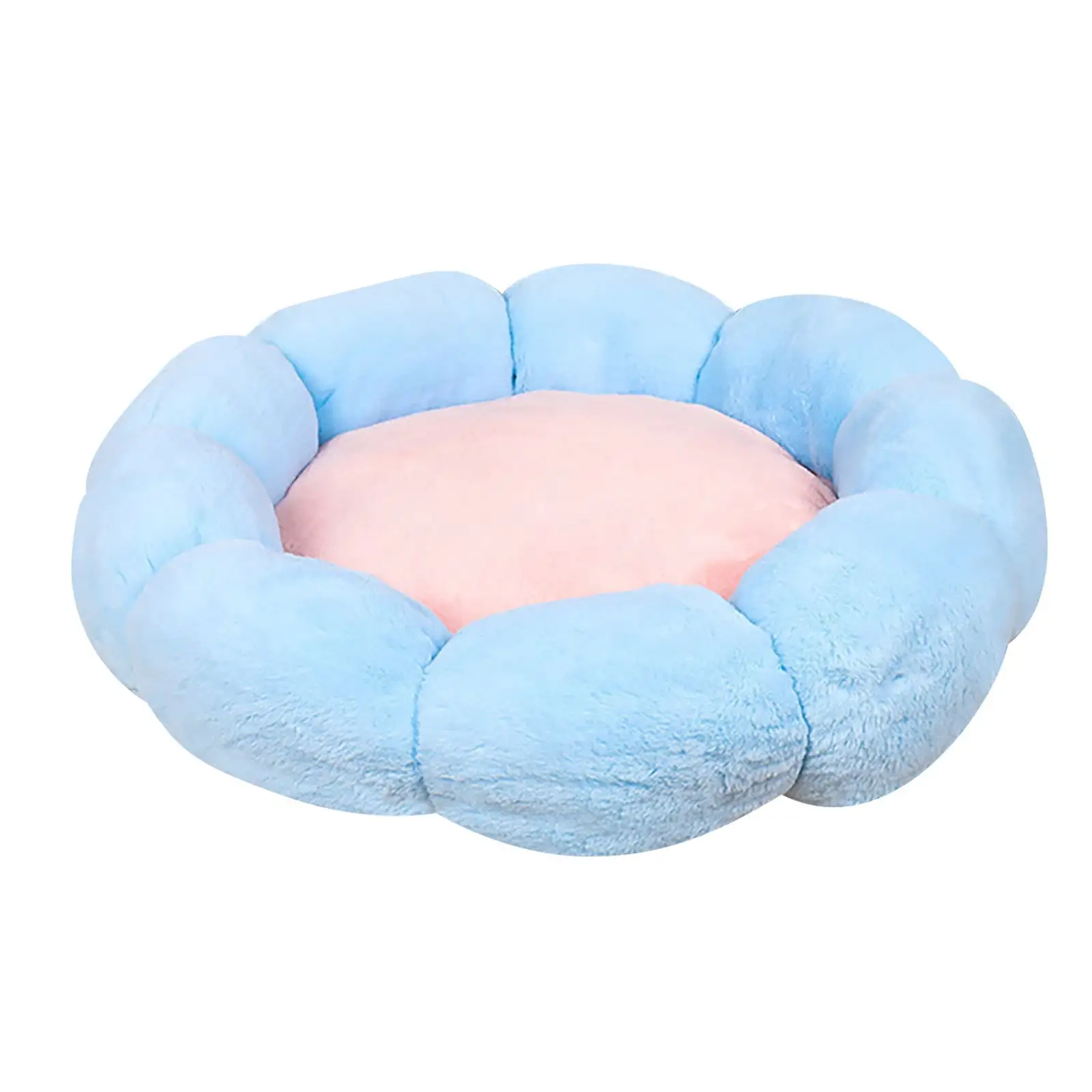 YUHAOTIN Dog Warm Pet Kennel Pet Mat Non Slip Bottom Pet Winter Warm Mat Cat Kennel Dog Kennel Pet Kennel Padded Thickened Round Flower Cat Kennel Dog Kennel Xl Dog Kennel Elevated Dog Bed