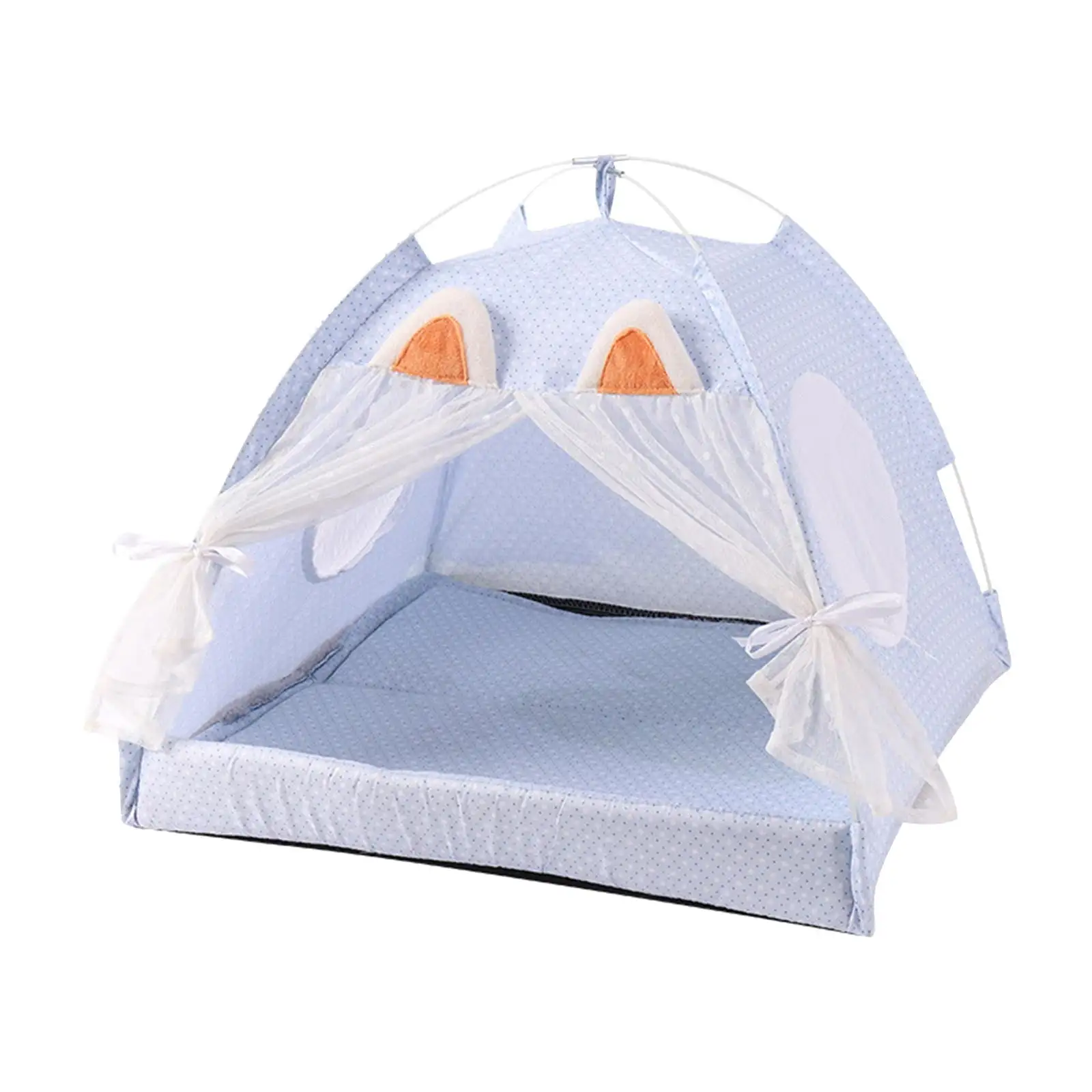 YUHAOTIN Ear Nest Tent Pet Cat Nest Cat Home Available All Seasons for Small and Medium Sized Dogs Removable Washable Foldable Enclosed Cat Bed Window Cat Bed Covered Cat Bed