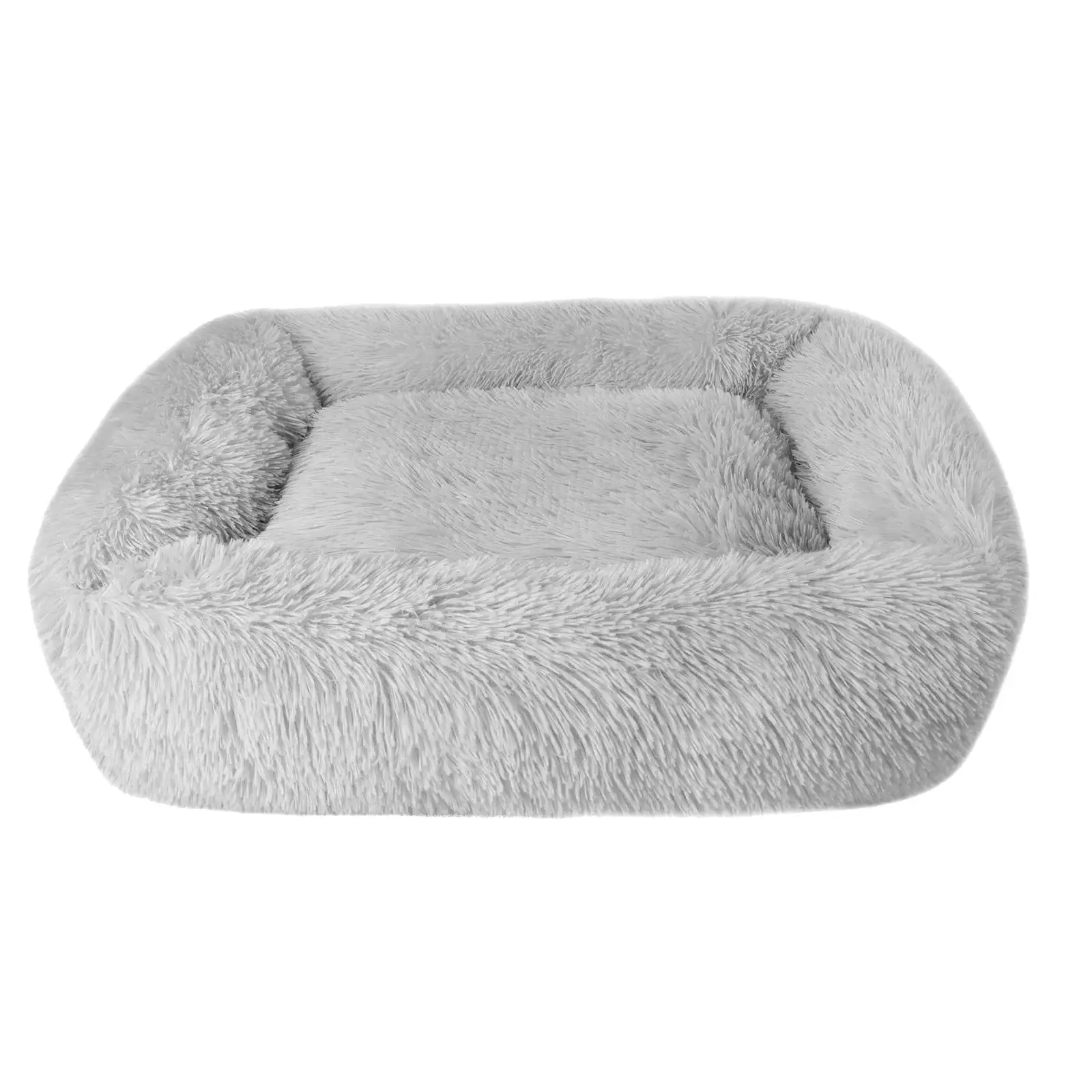 YUHAOTIN Rectangle Plush Pet Bed Calming Bed for Dogs Cats Kennel Cuddler Crate Cushion Mat Washable Pet Beds for Large Dogs Raised Dog Beds for Large Dogs Puppy Kennel