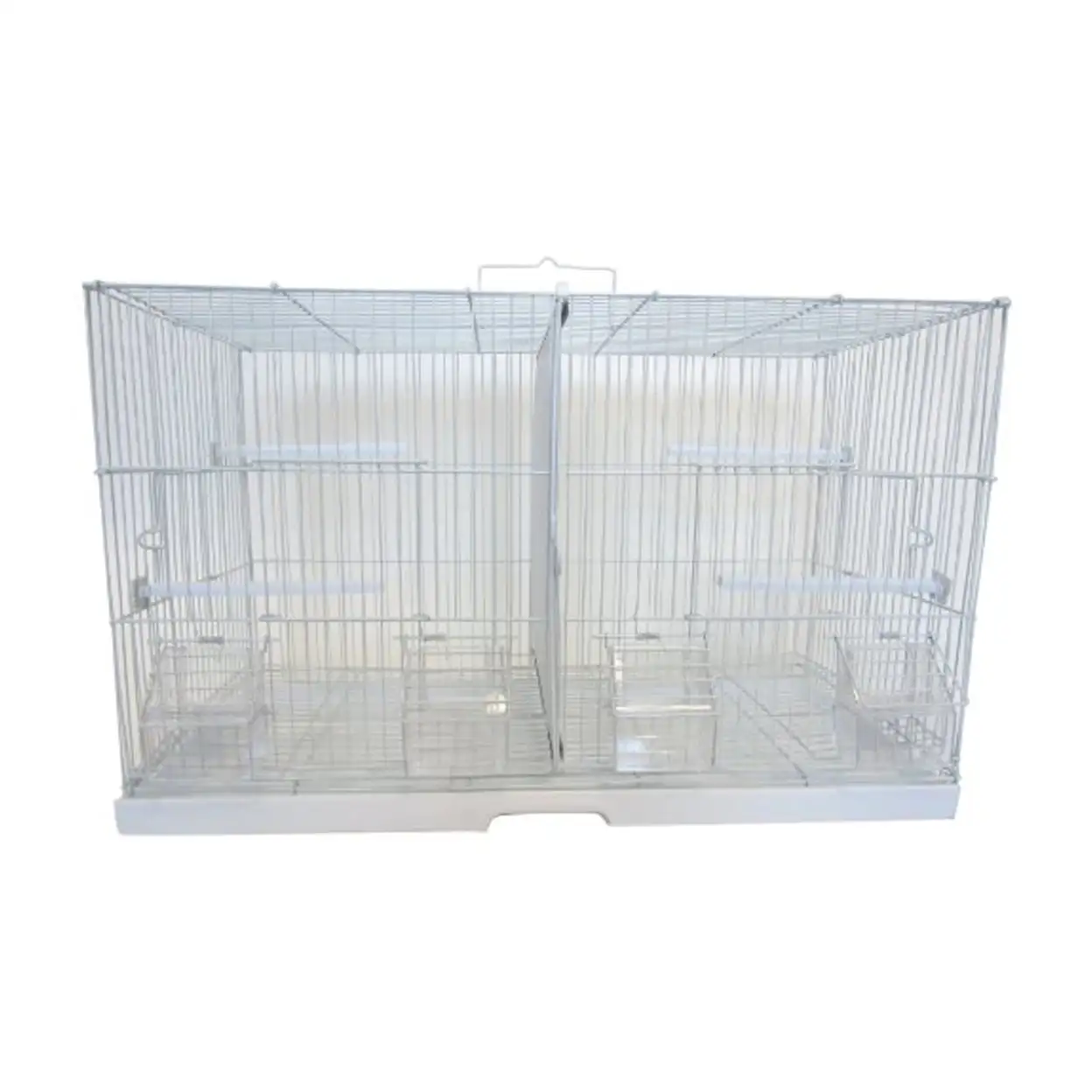 Yml 3 By 8 Canary Finch Breeding Cage. Large. White