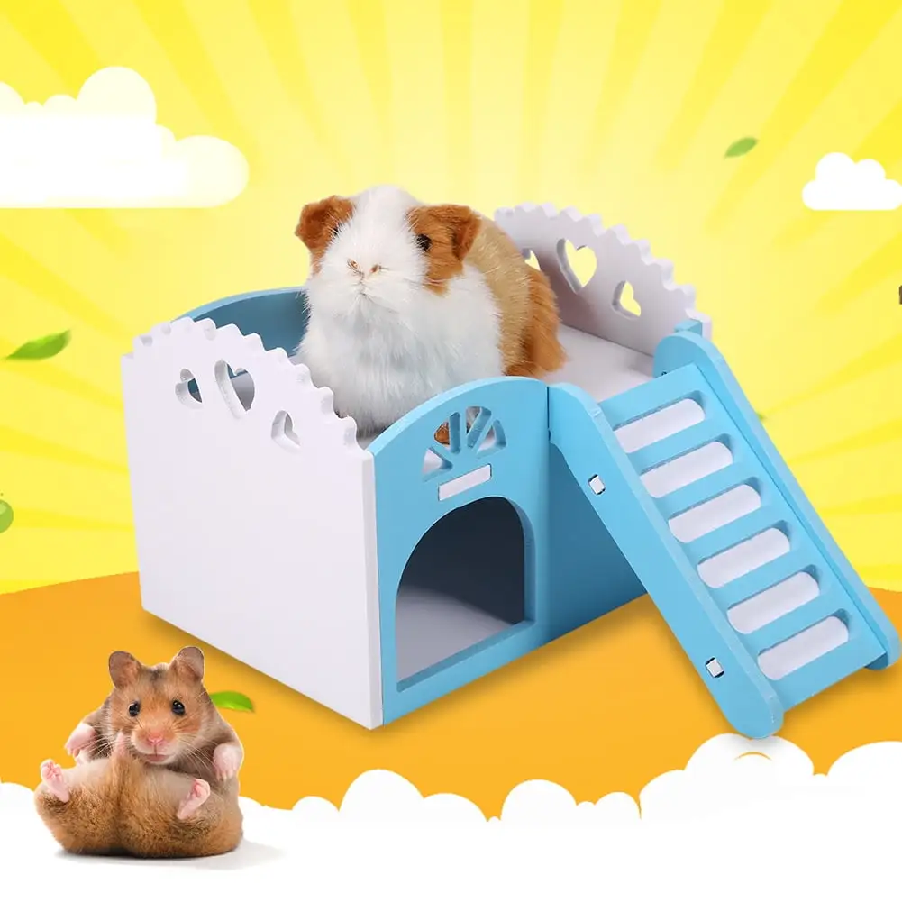 Yosoo Hamster House Pet Rat Small Animal Castle Sleeping House Nest Exercise Toy Guinea Pig House